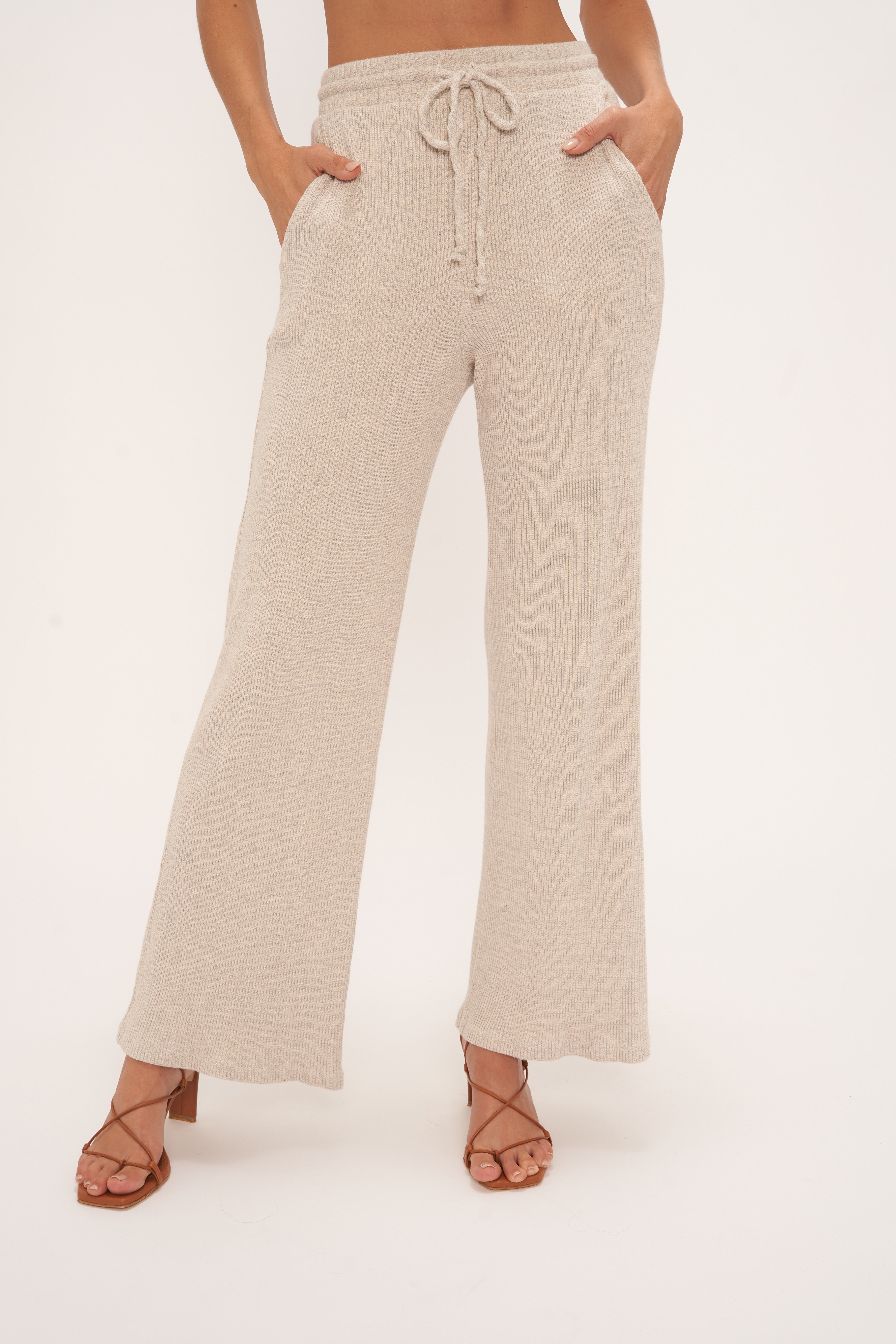 Joanna Rib Wide Leg Pant
