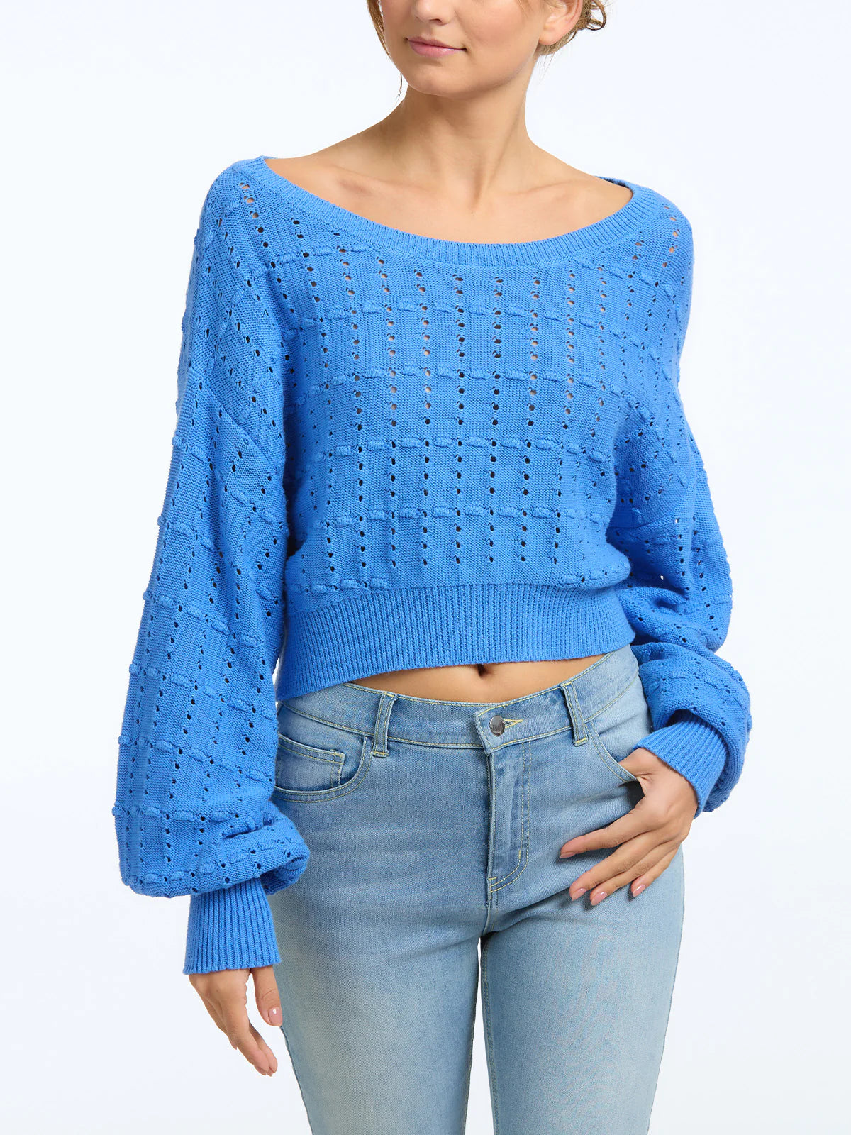 Crochet Cropped Pullover