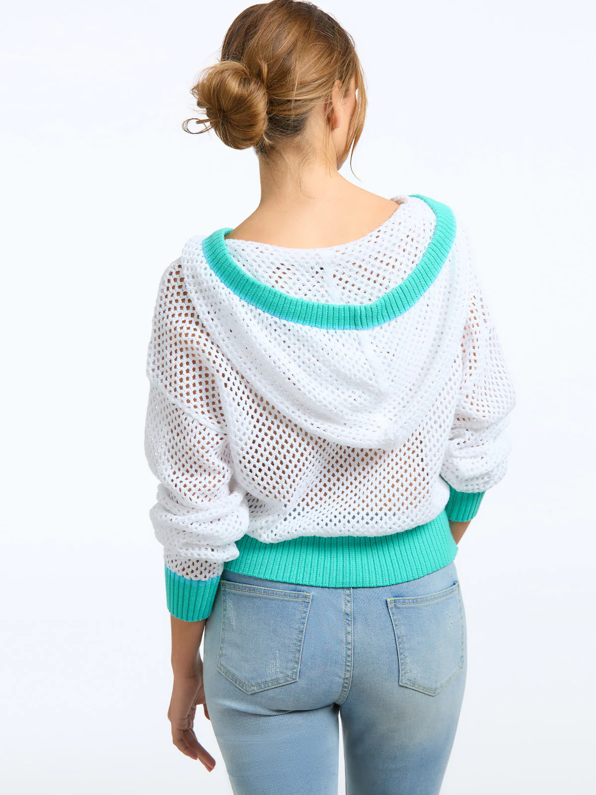 Crochet Colorblock Hoodie