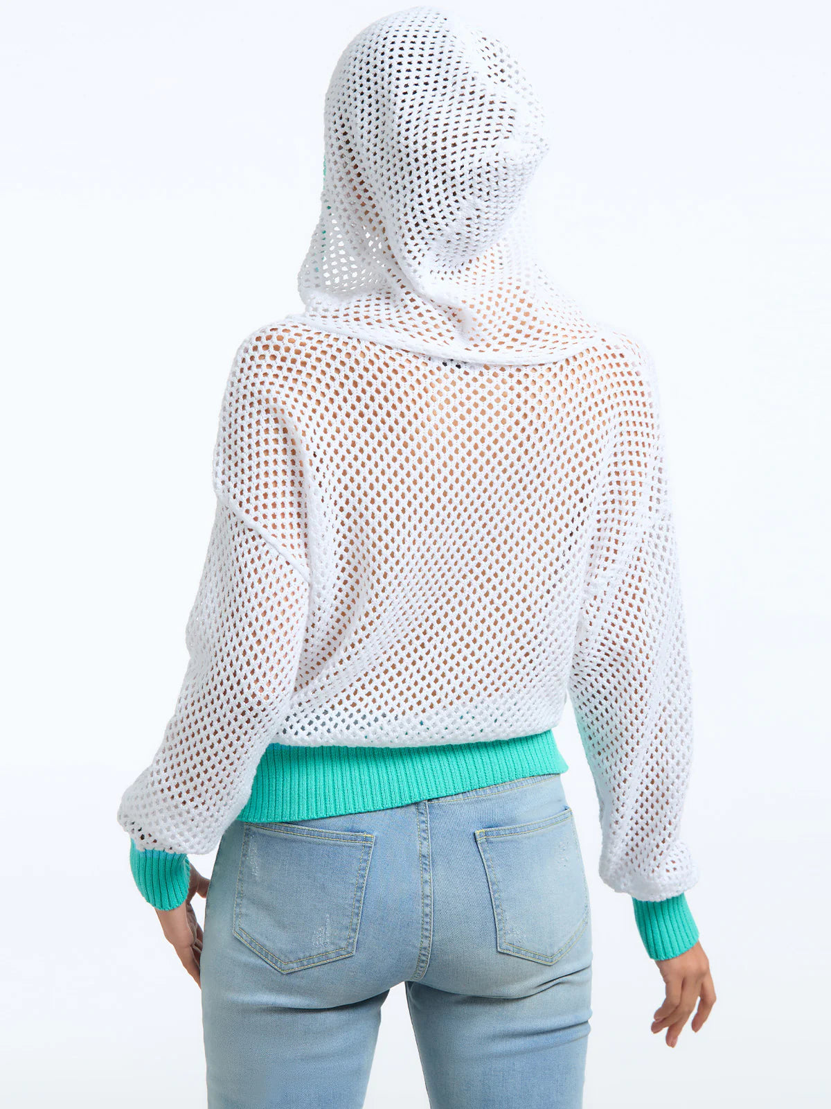 Crochet Colorblock Hoodie