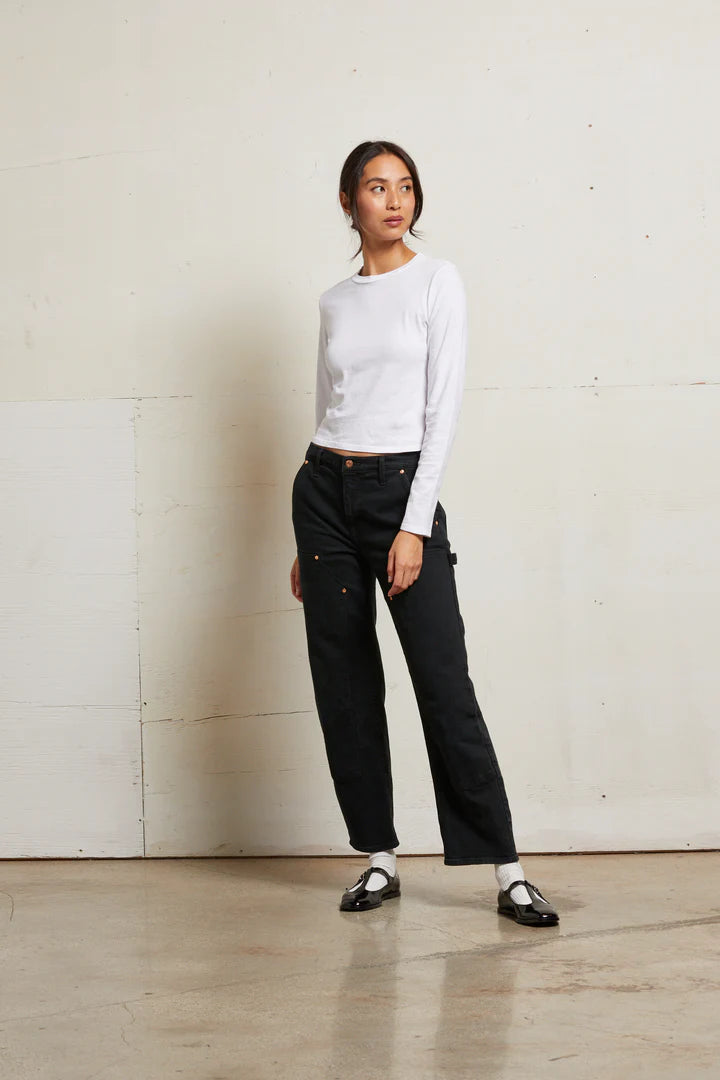 Jamie Recycled Cotton Long Sleeve Crew