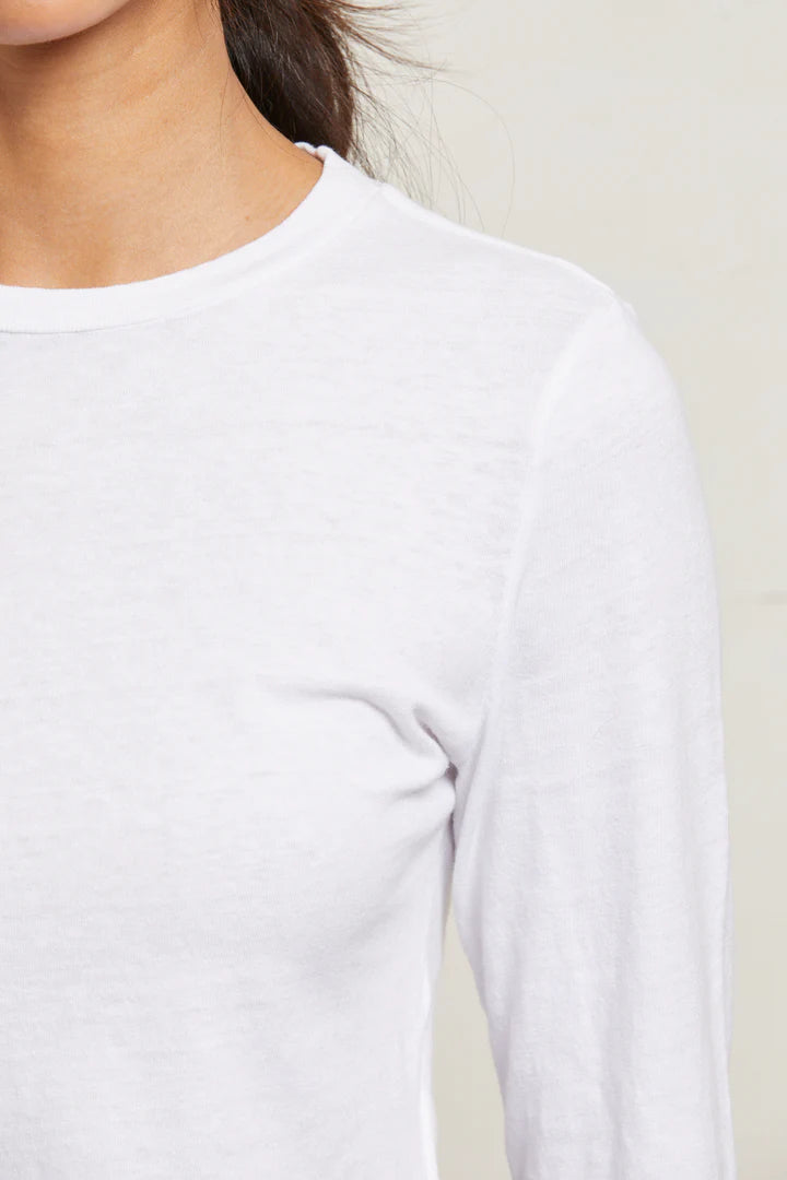 Jamie Recycled Cotton Long Sleeve Crew