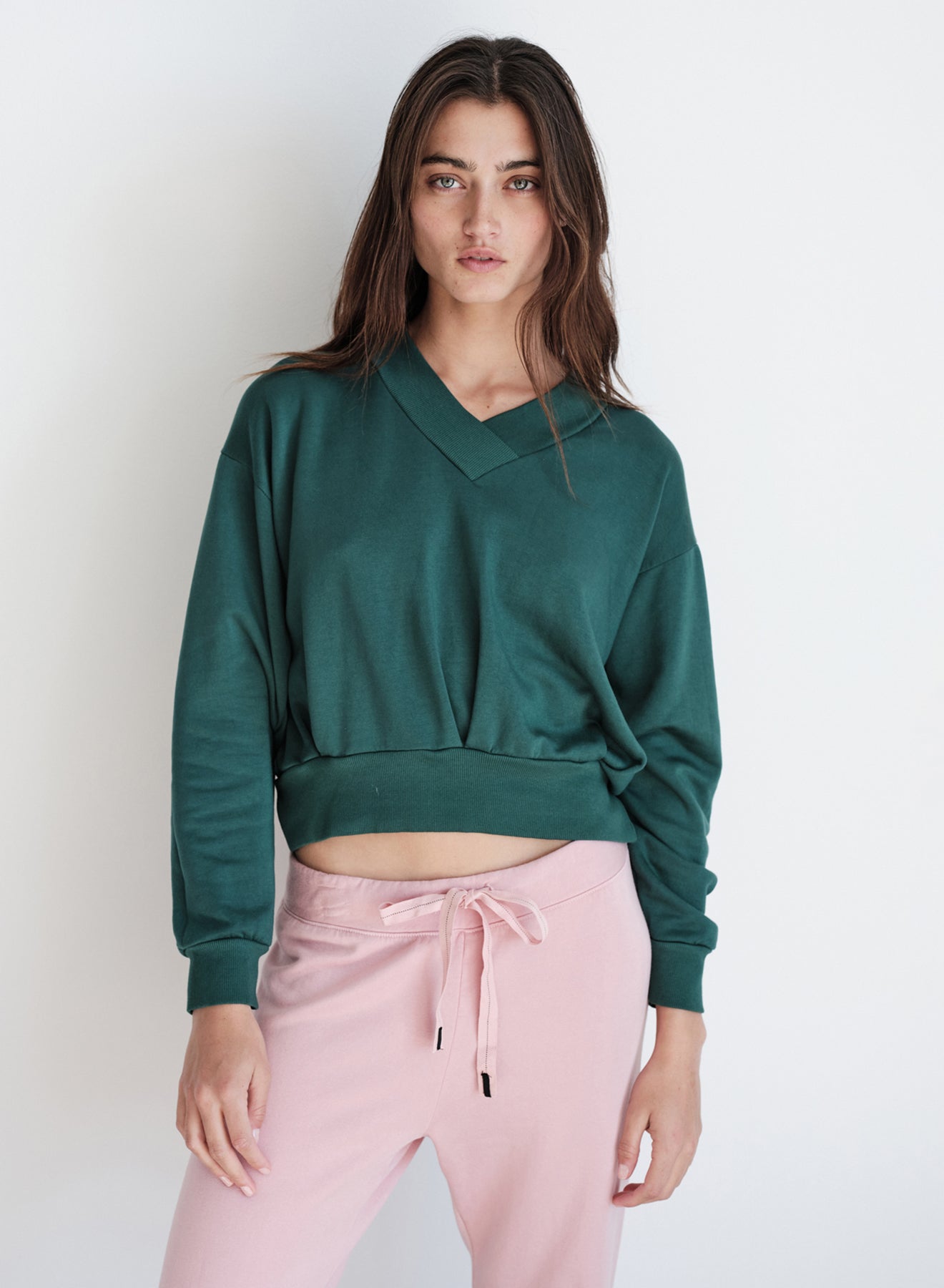 Softest Fleece High V-Neck Pullover