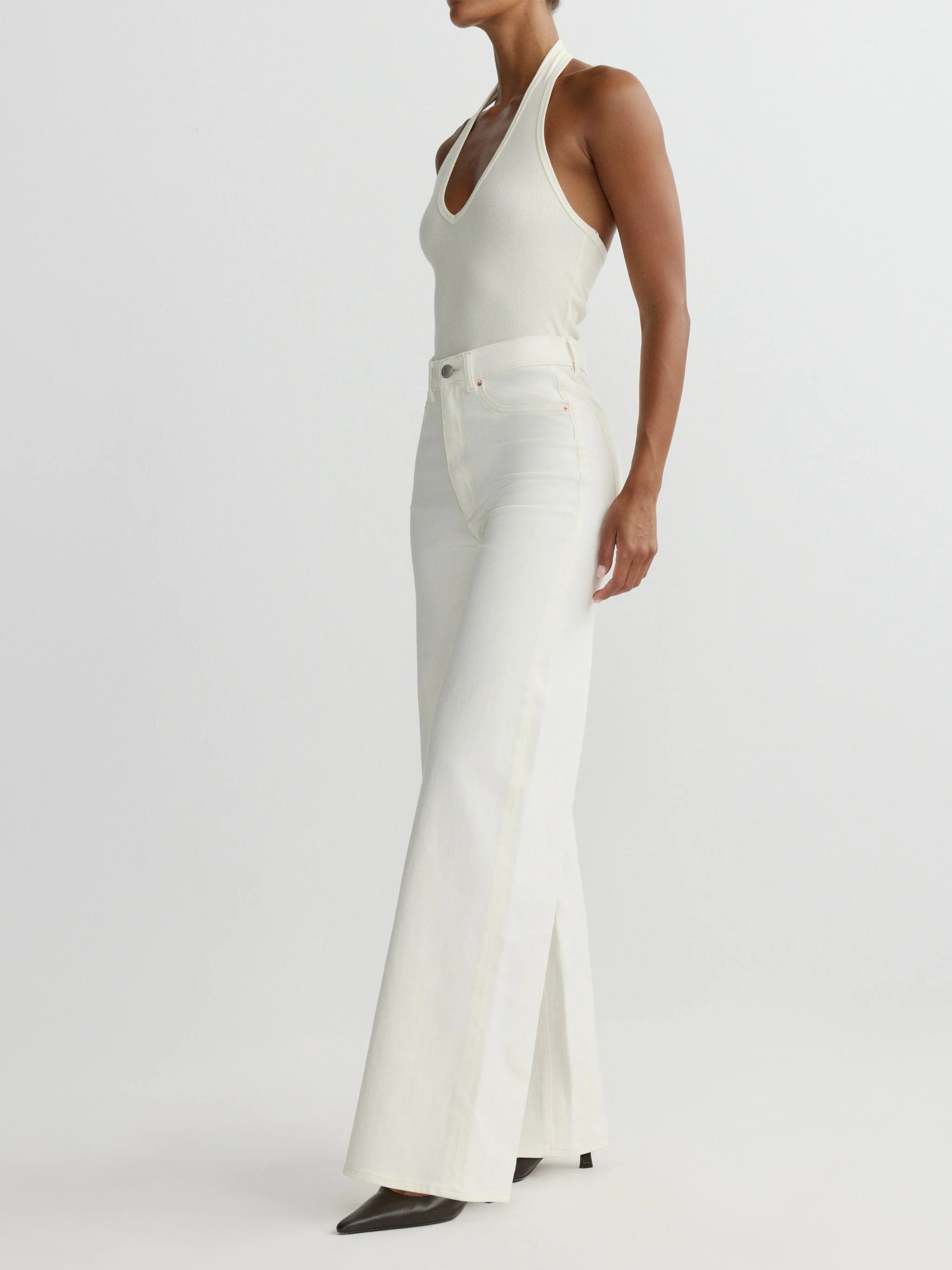 Hepburn Wide Leg High Rise 32" Jeans