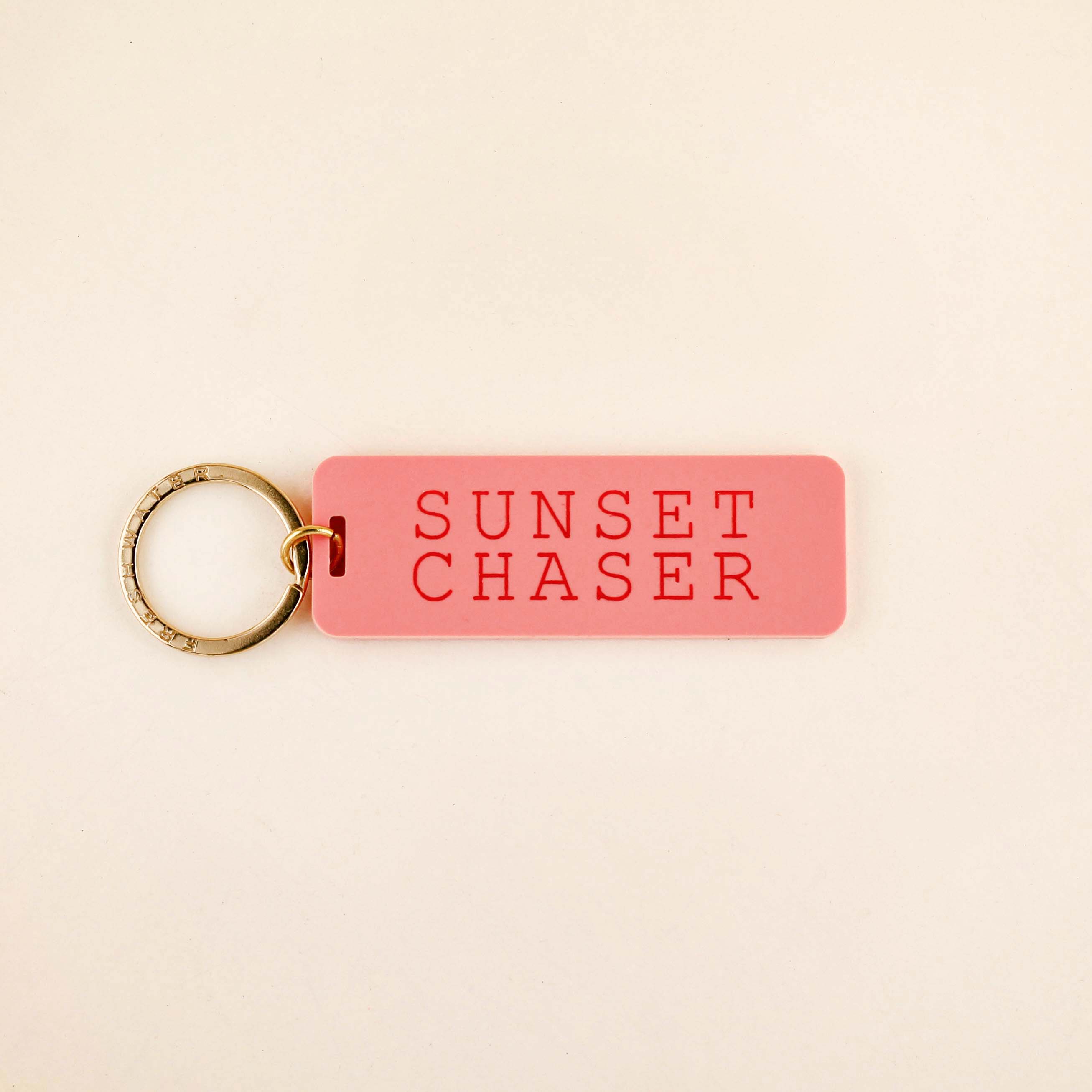 Sunset Chaser Rectangle Keychain