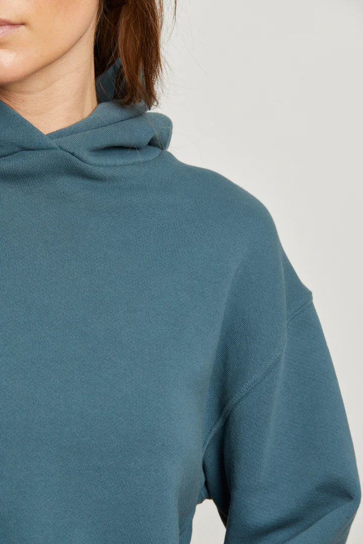 Heart Cotton Fleece Pullover Hoodie