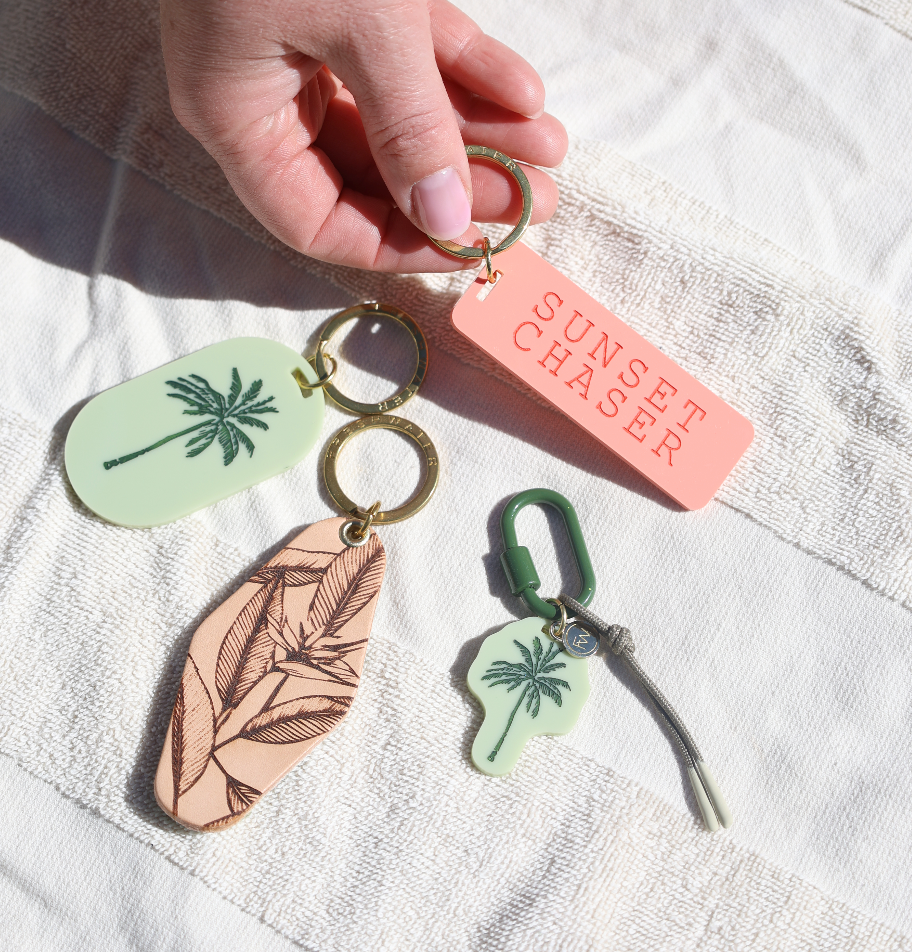 Sunset Chaser Rectangle Keychain