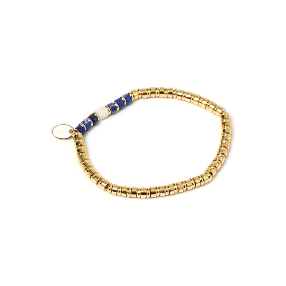 Capri Gold Bracelet (Blue)