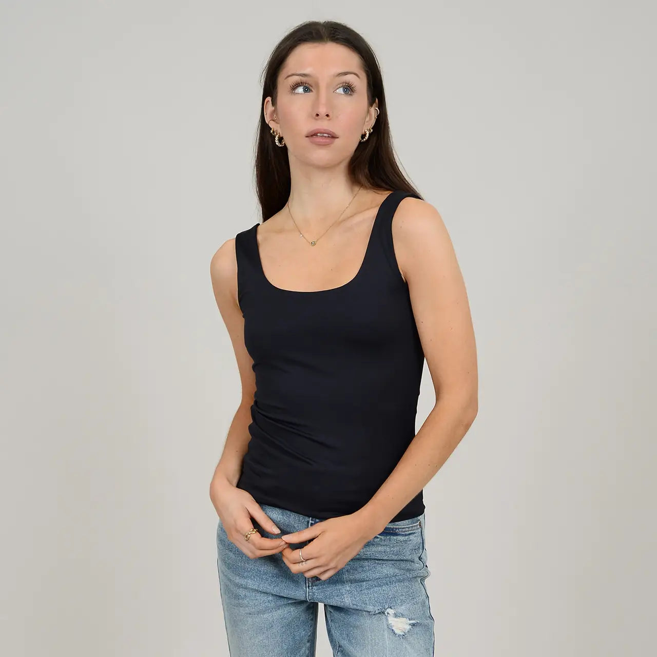 Tanith Double U-Neck Tank Top
