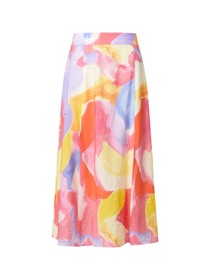 Isadora Faron Drape Slip Midi Skirt