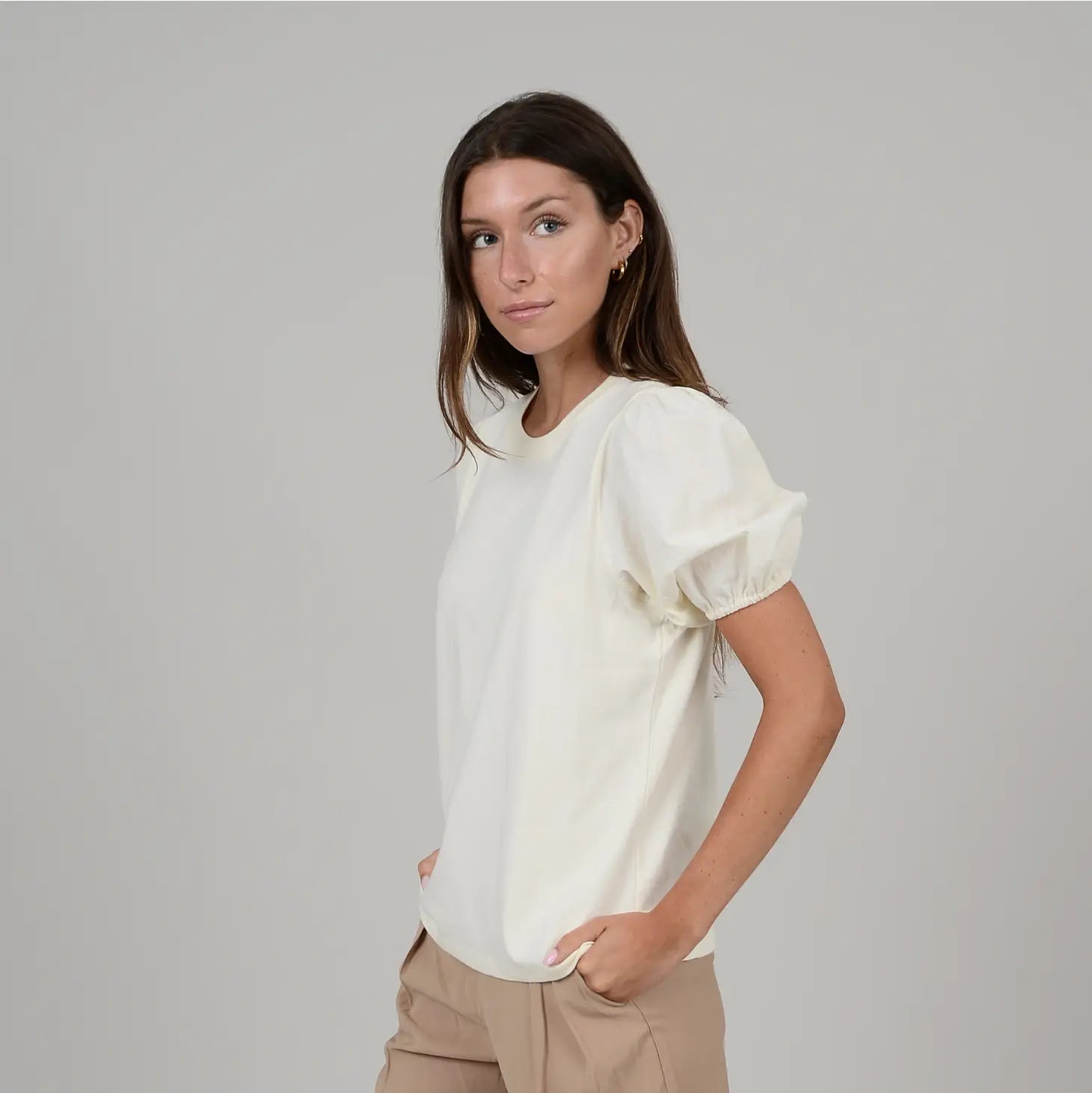Tamara Jersey Poplin Top