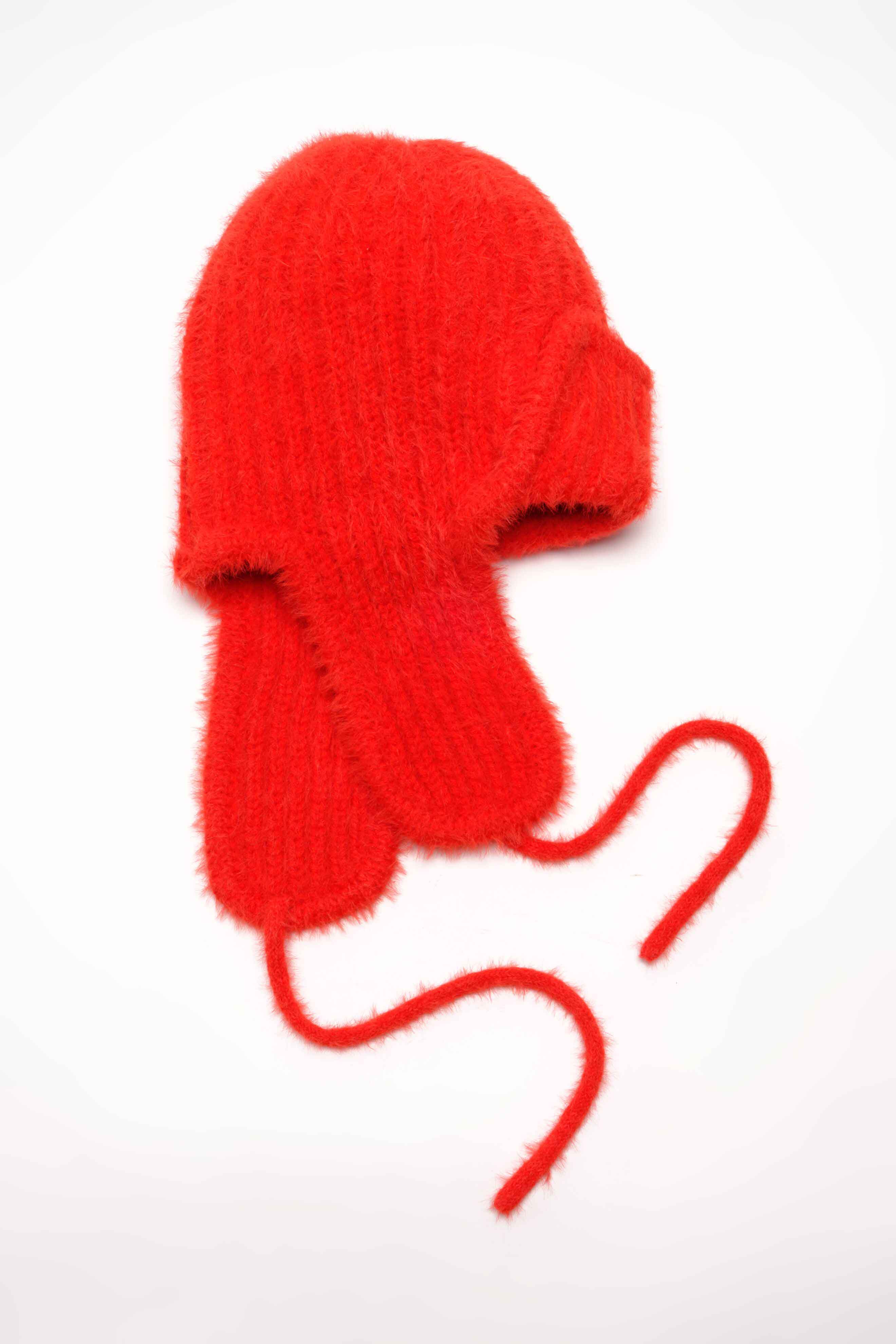 Timber Fuzzy Knit Trapper Hat