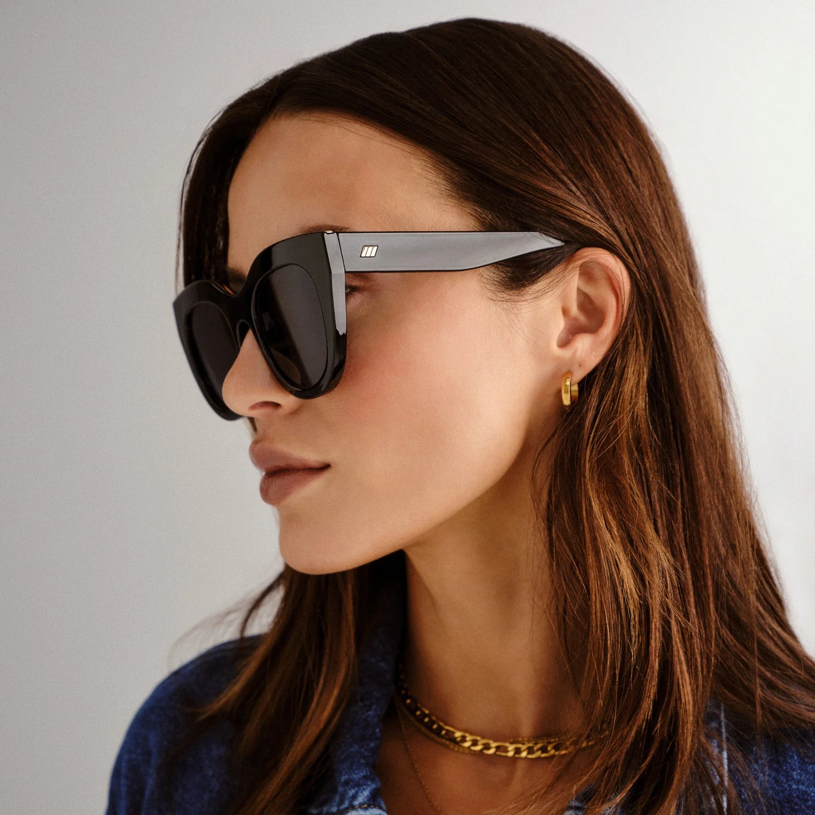 Air Heart Black Sunglasses