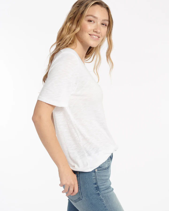 Everly Slub V-Neck Tee