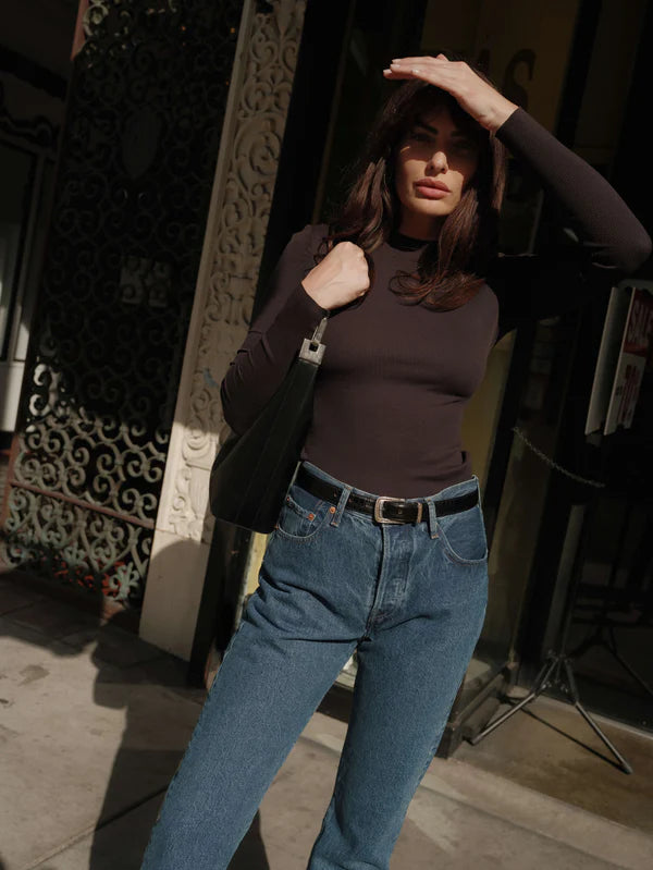 Gina Slim Mock Neck Long Sleeve