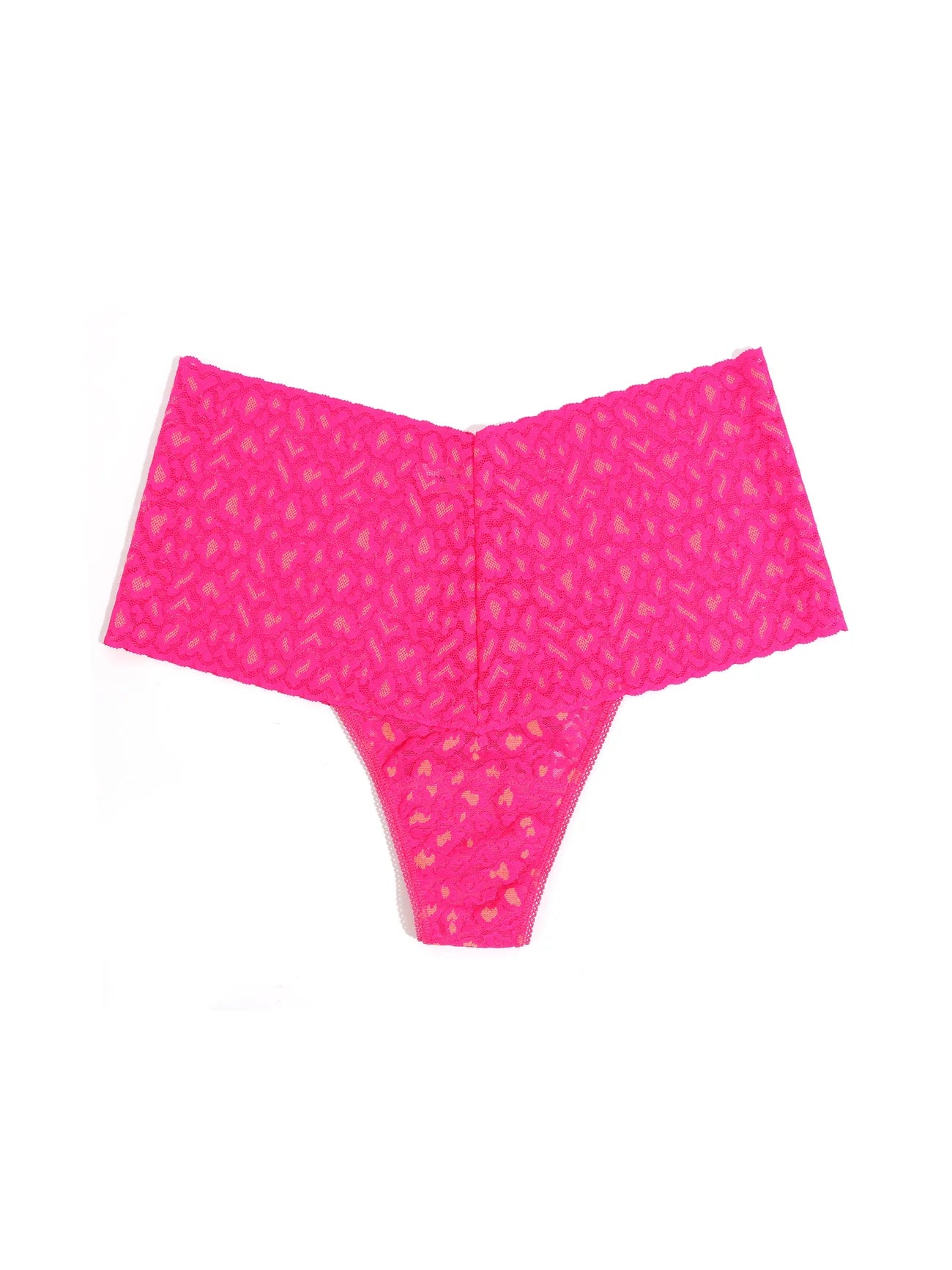 Cross-Dyed Leopard Retro Thong