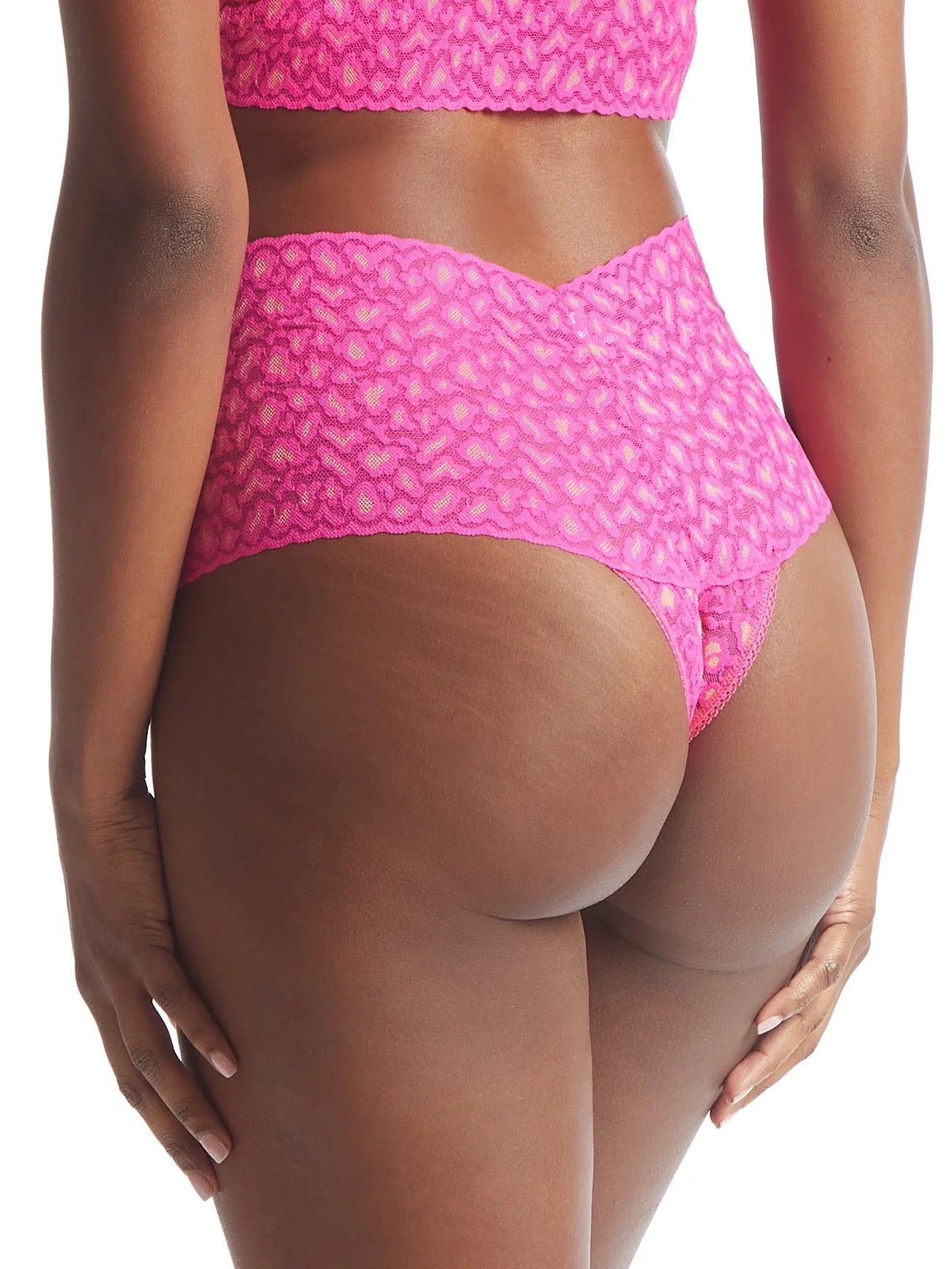 Cross-Dyed Leopard Retro Thong