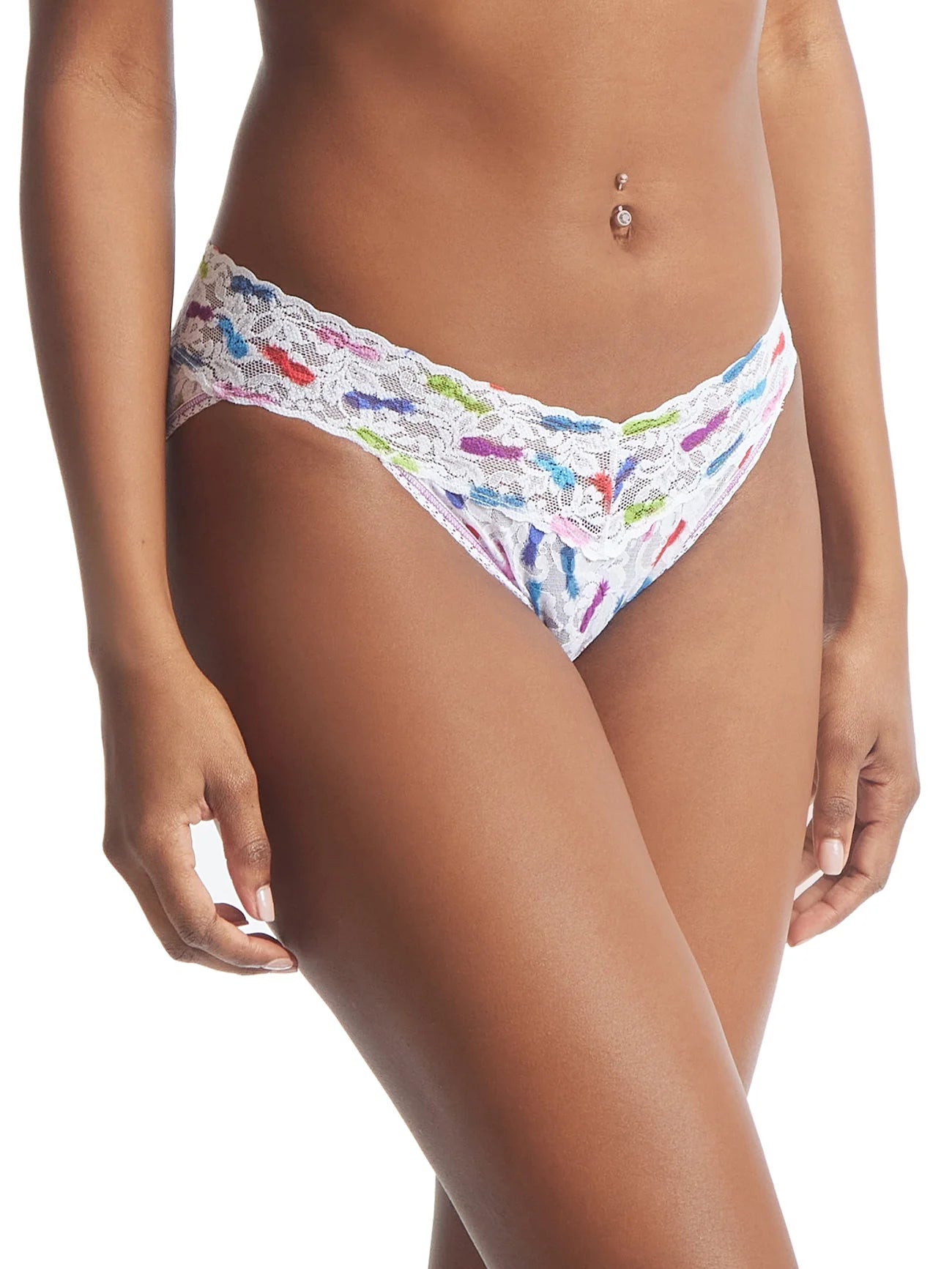 Printed Signature Lace V-Kini