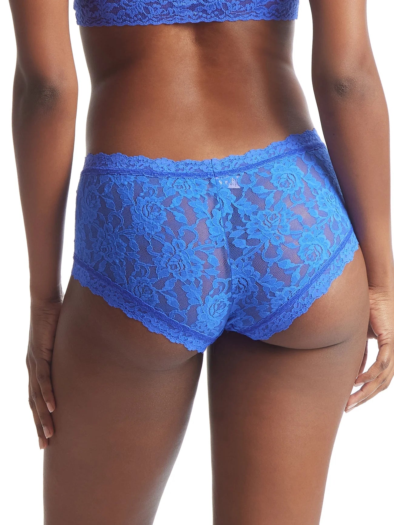 Signature Lace Boyshort - Blue Solace