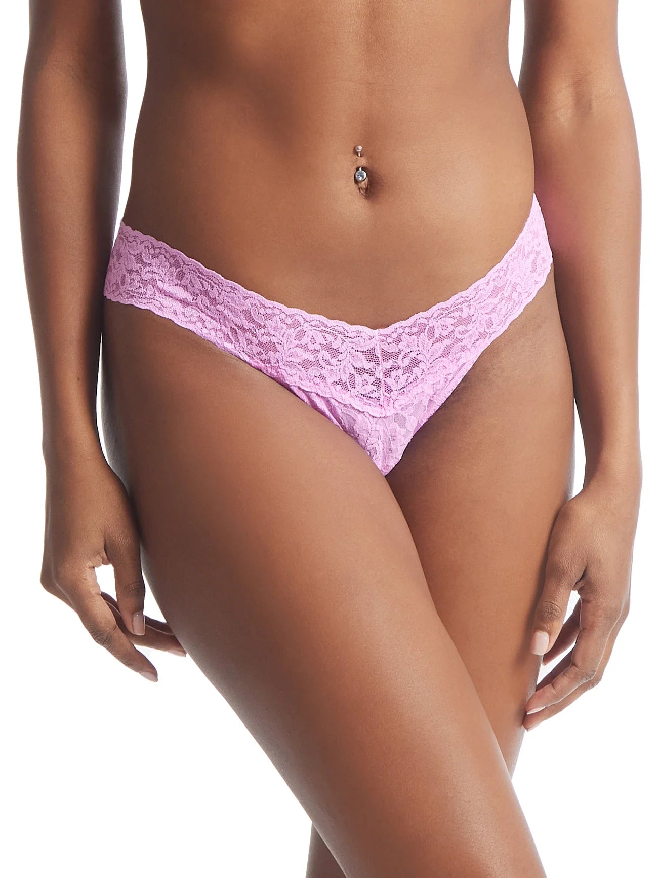 Signature Lace Low Rise Thong - Drifting Horizon