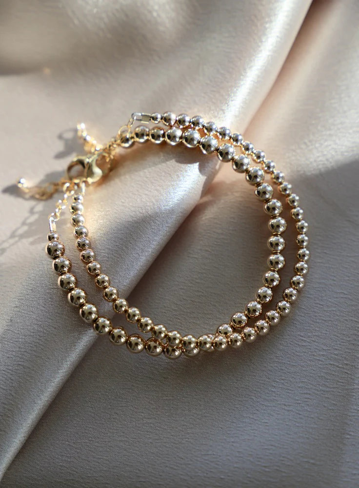 Gold Filled Beaded Bracelets