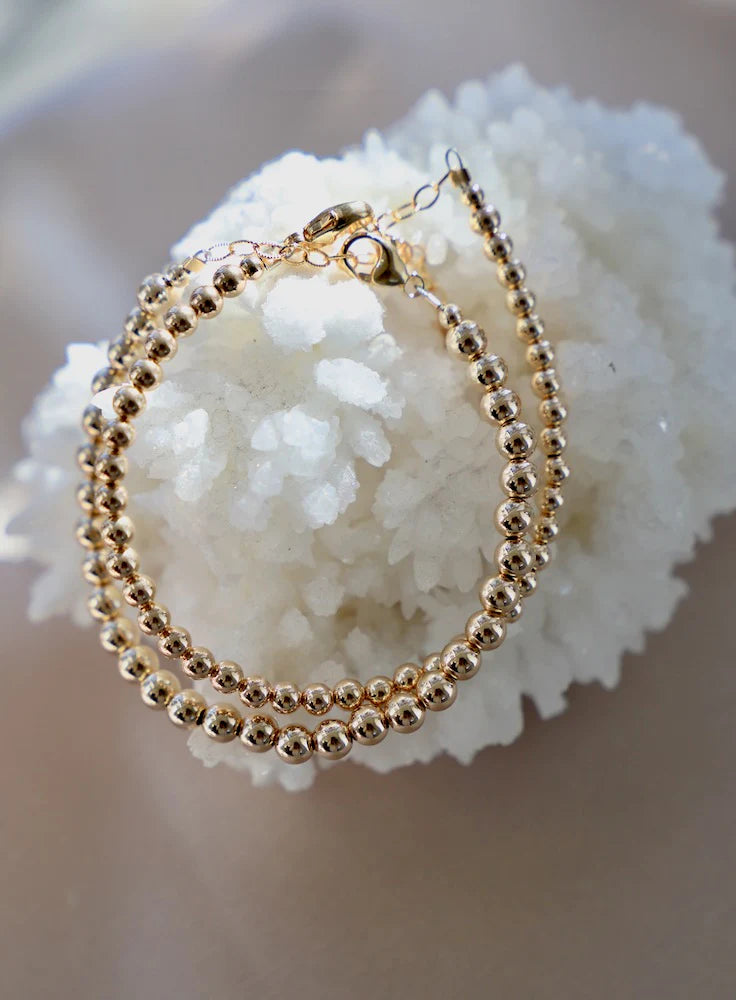 Gold Filled Beaded Bracelets