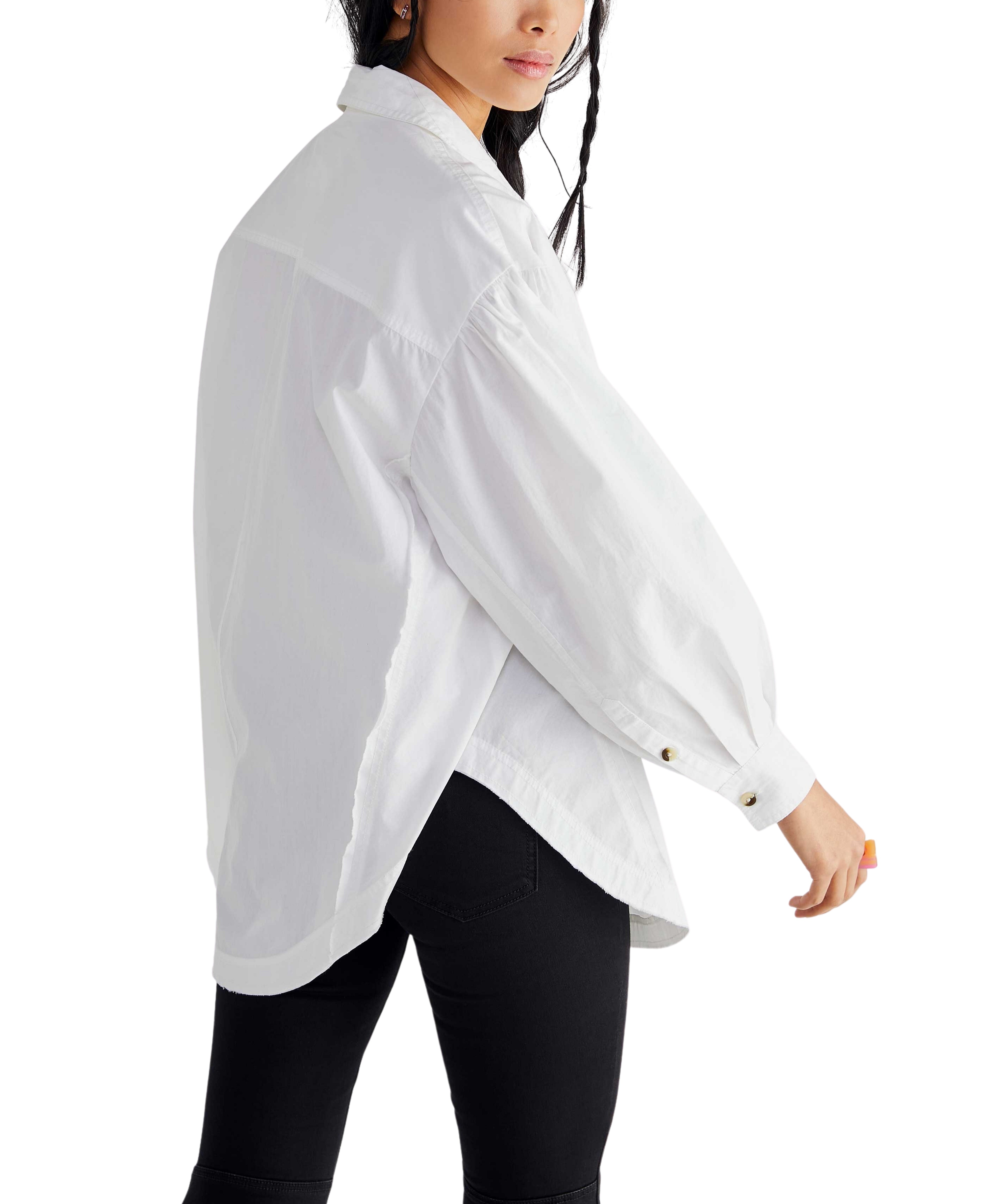 Happy Hour Solid Poplin Top