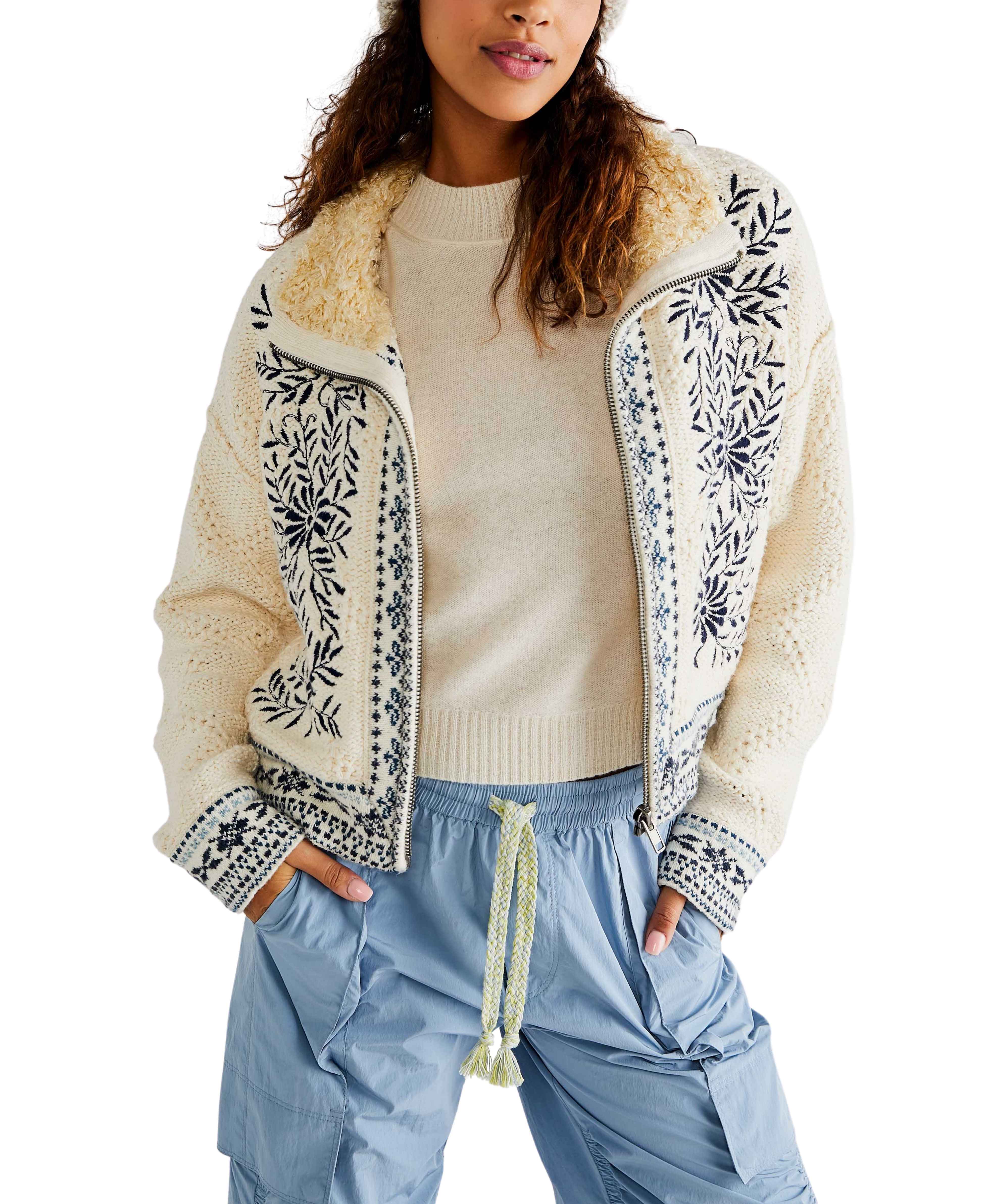 True Embroidered Cardigan