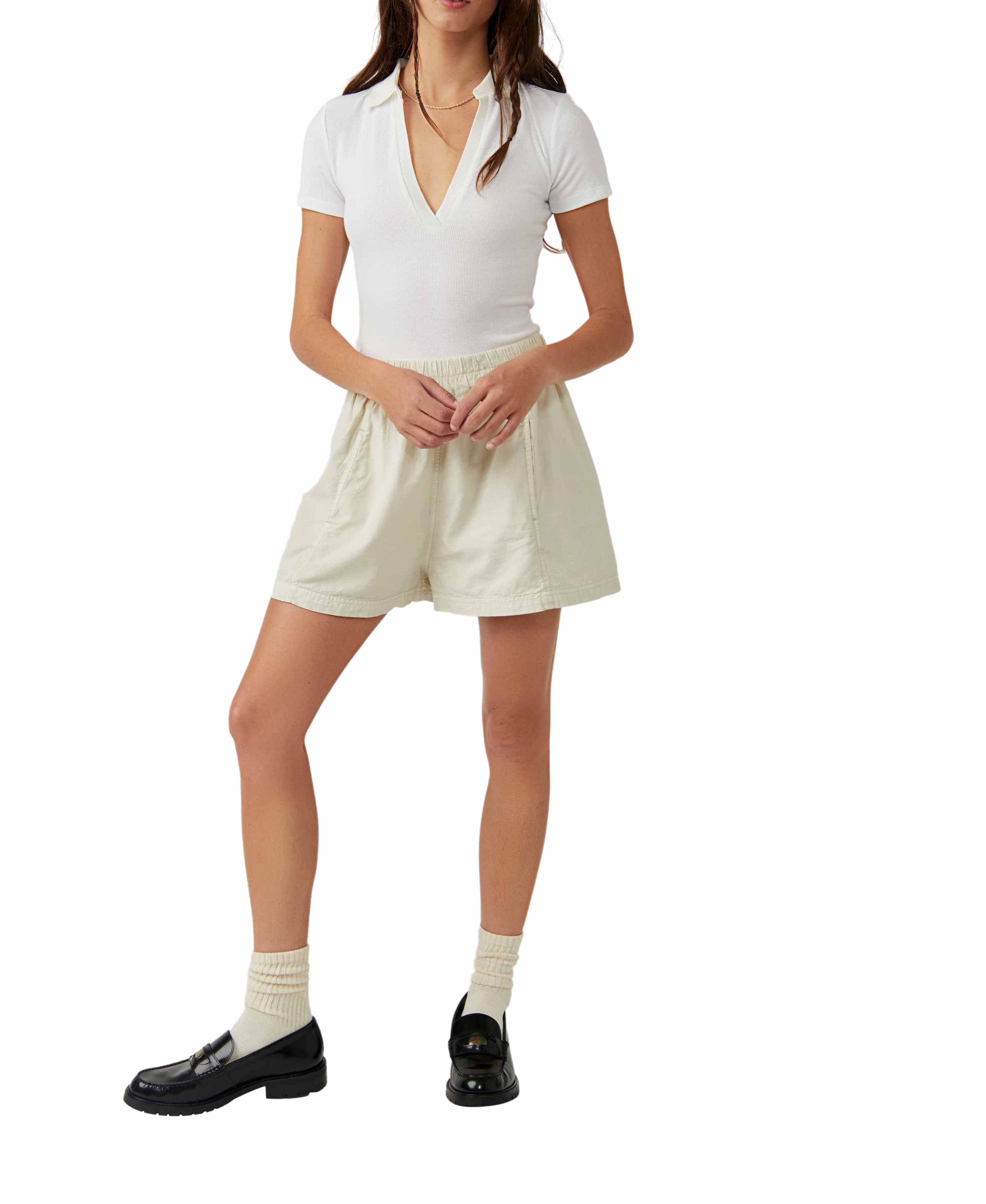Get Free Poplin Pull-On Shorts