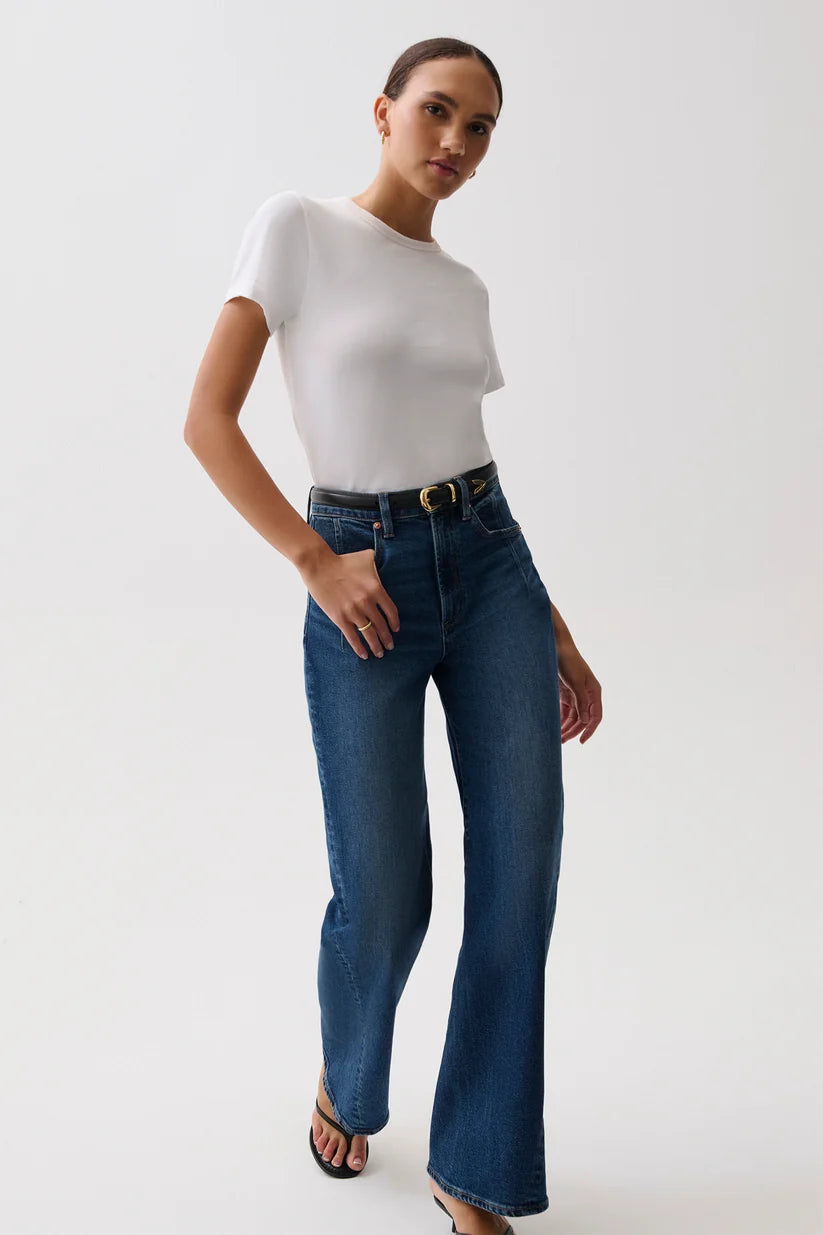 Kyra High Rise Bowed Wide Leg