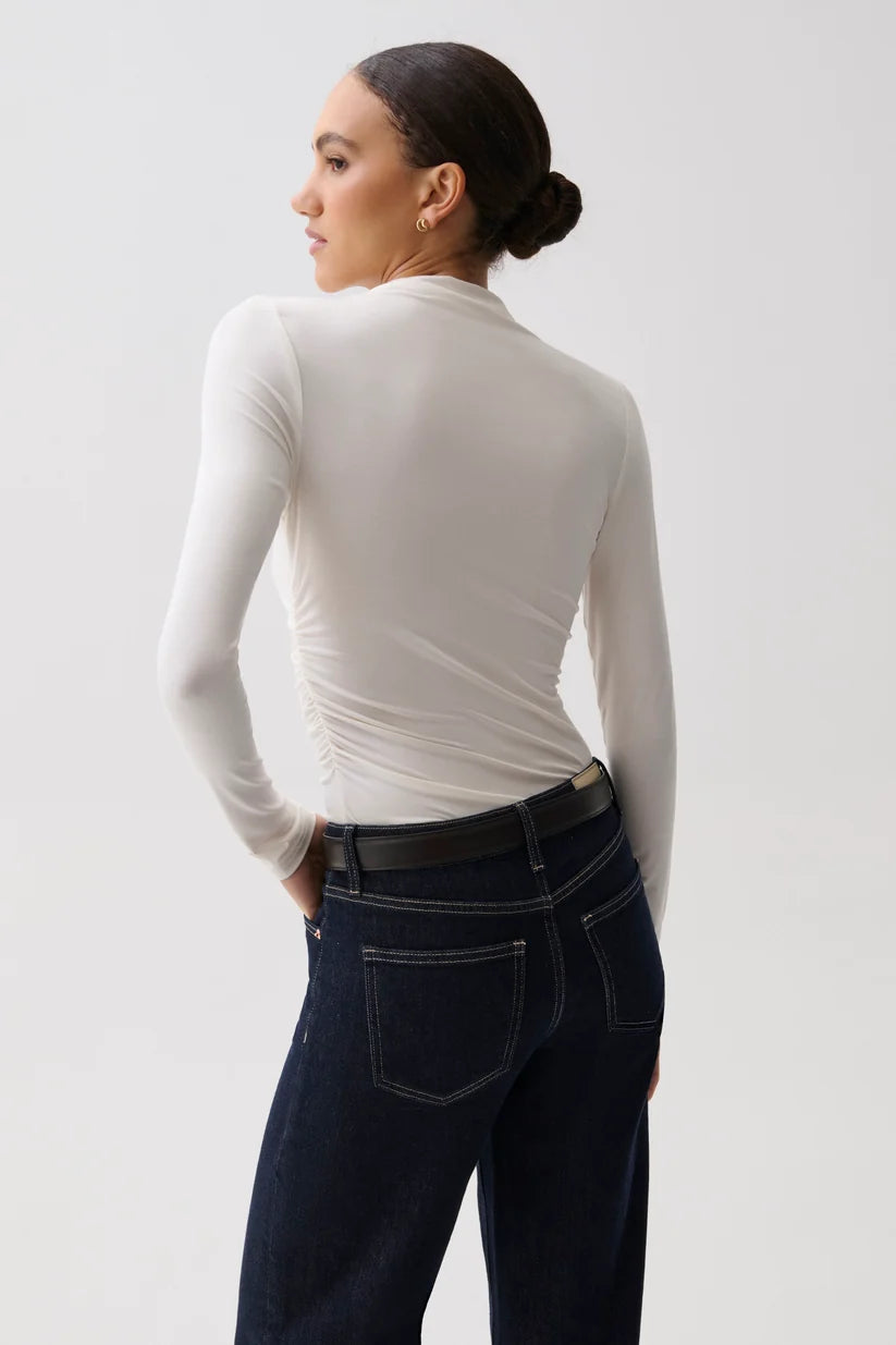 Nathalia Draped Mock Neck
