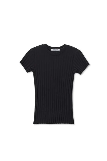 Suri Poorboy Rib Cap Sleeve Tee