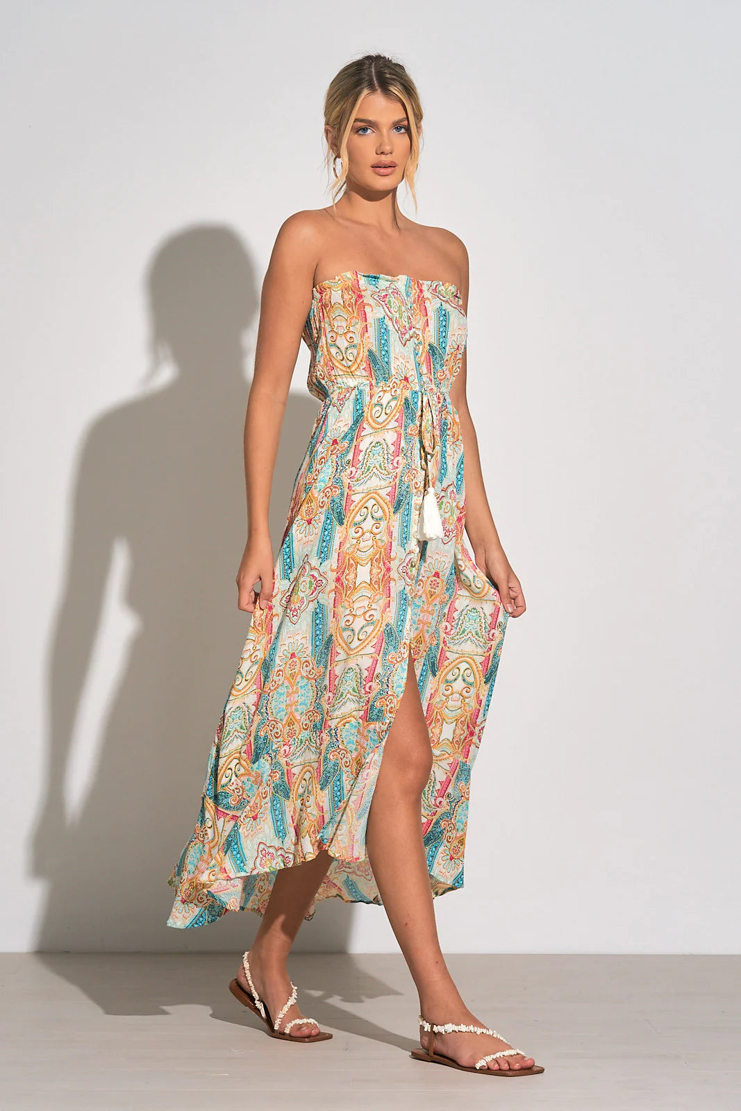 Tiki Strapless Maxi