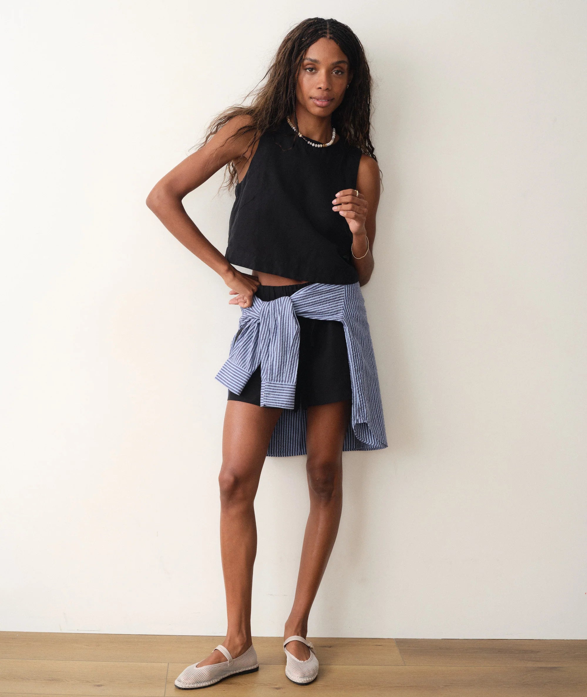 Linen Drawstring Short
