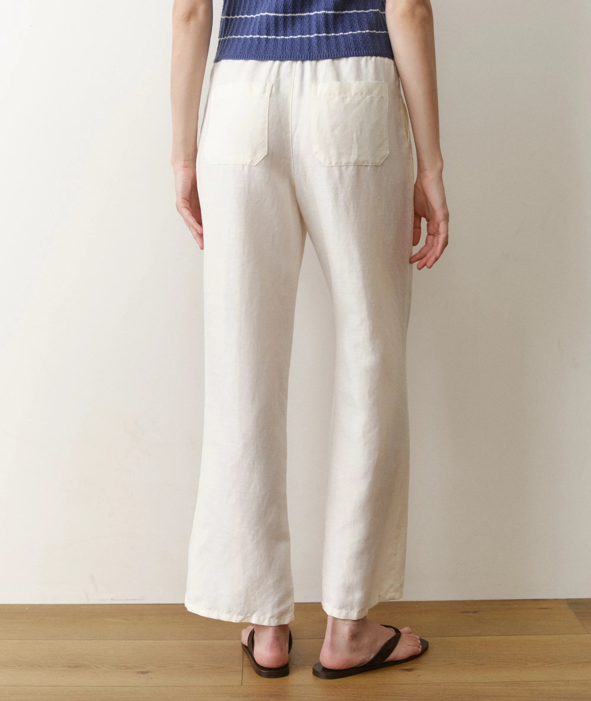 Linen Drawstring Pant