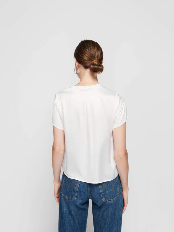 Marie Satin Boxy Crop Top