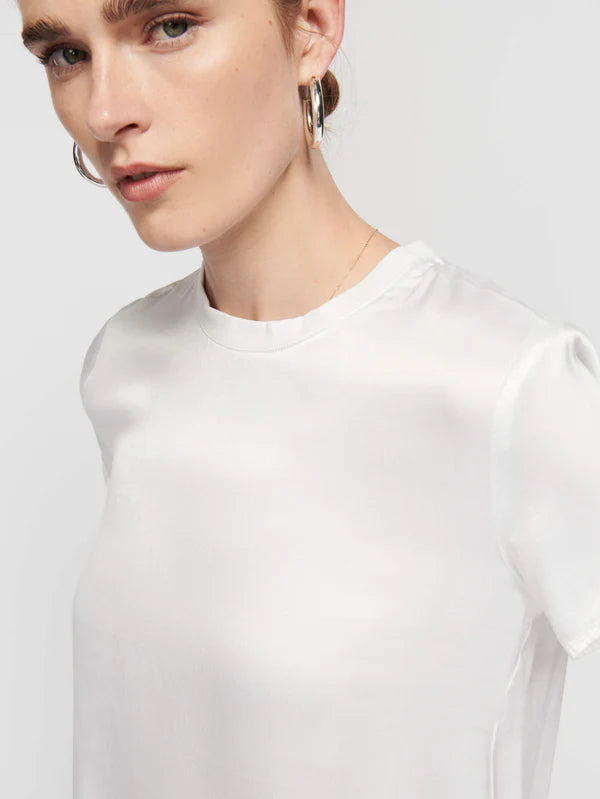 Marie Satin Boxy Crop Top