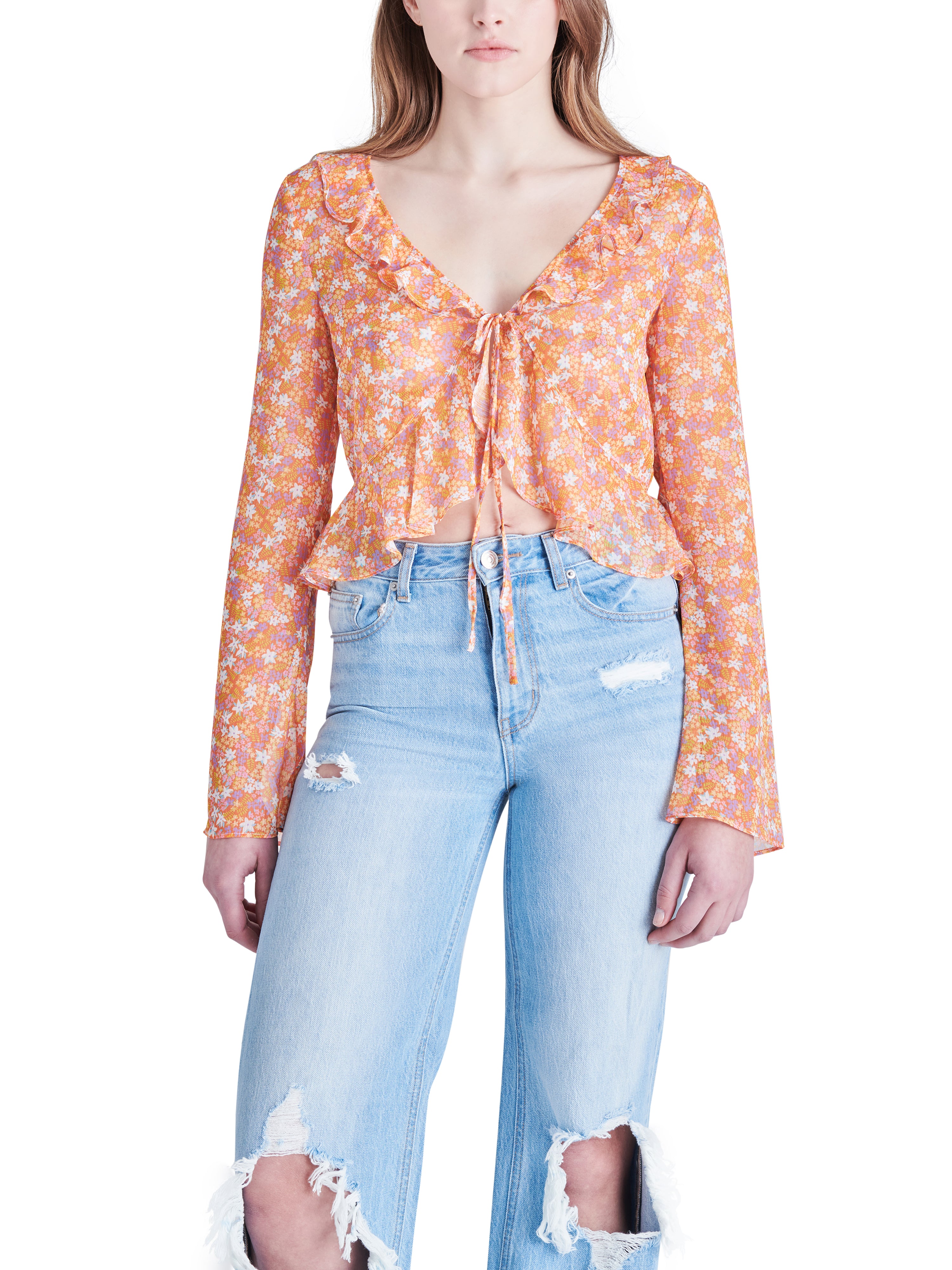 Cleo Floral Crop Blouse