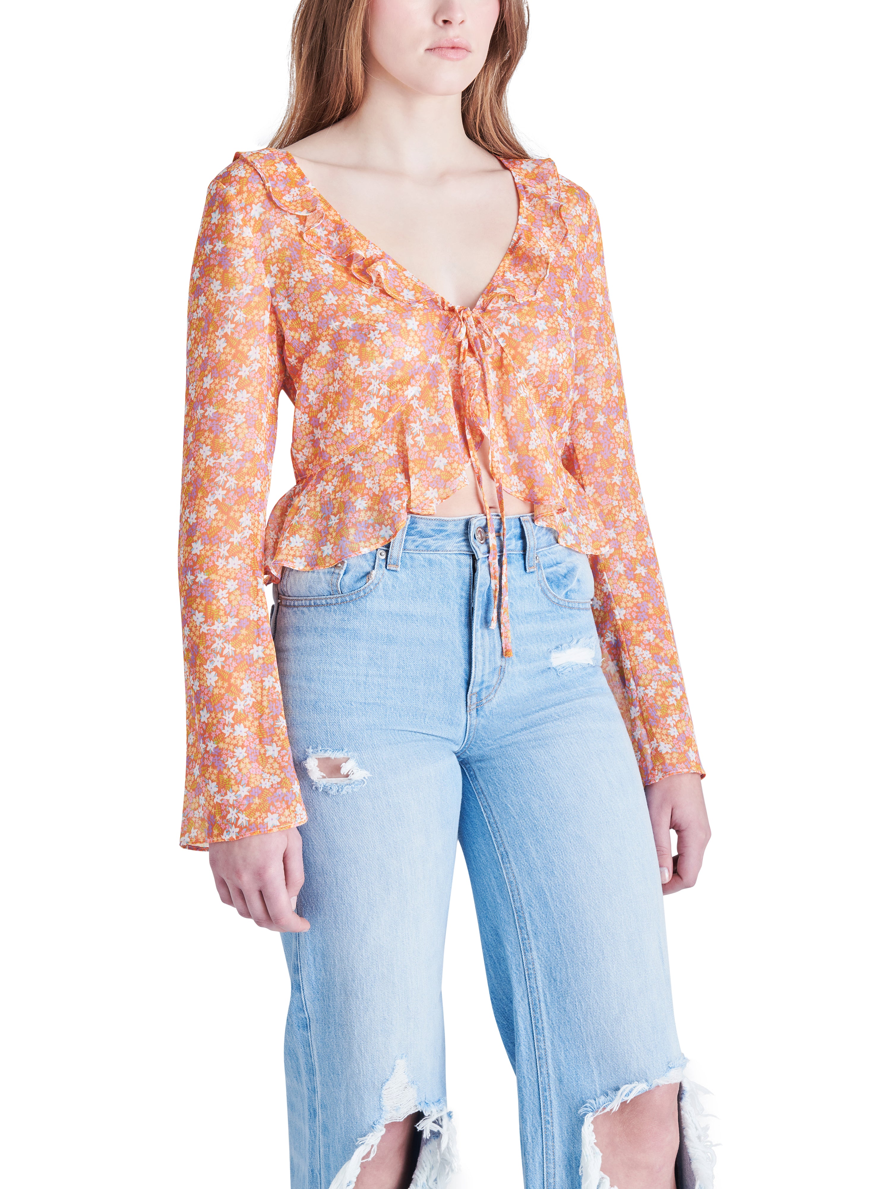 Cleo Floral Crop Blouse
