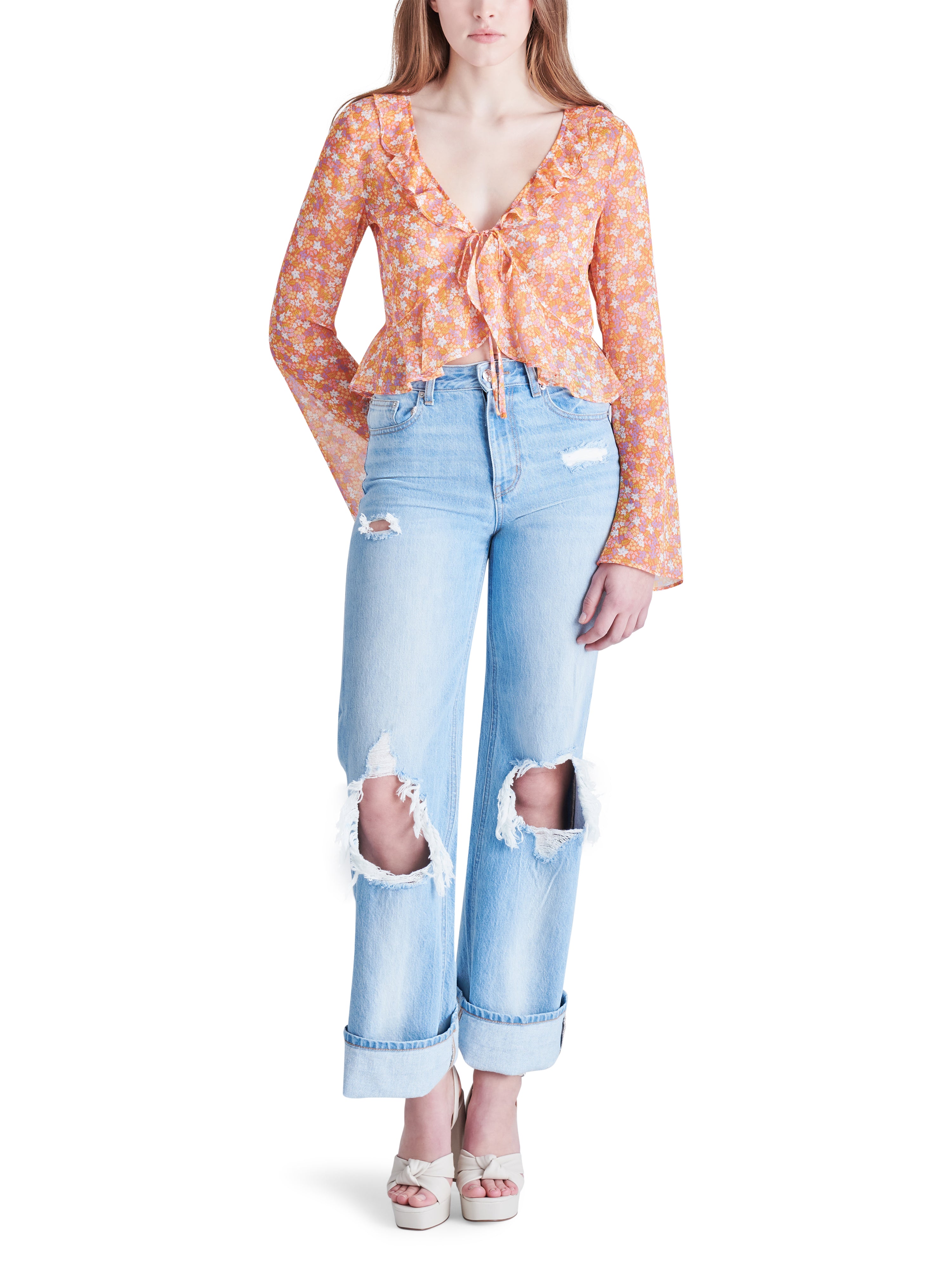 Cleo Floral Crop Blouse