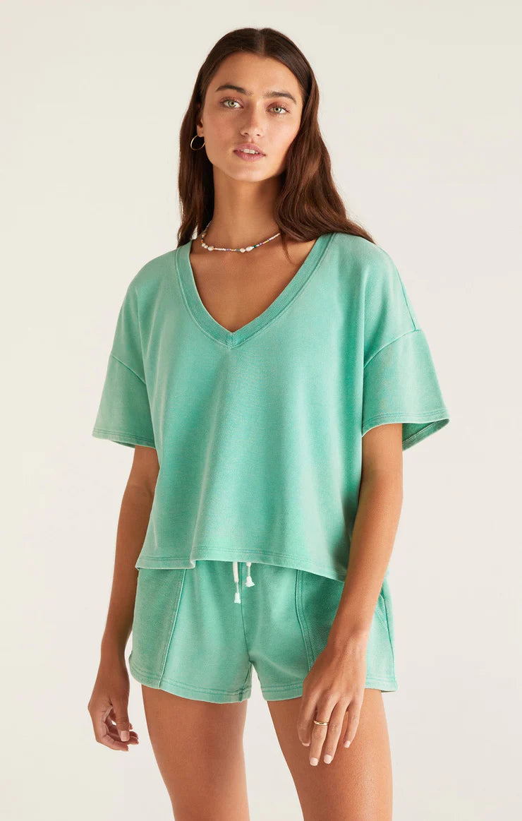 Vintage V-Neck Terry Tee