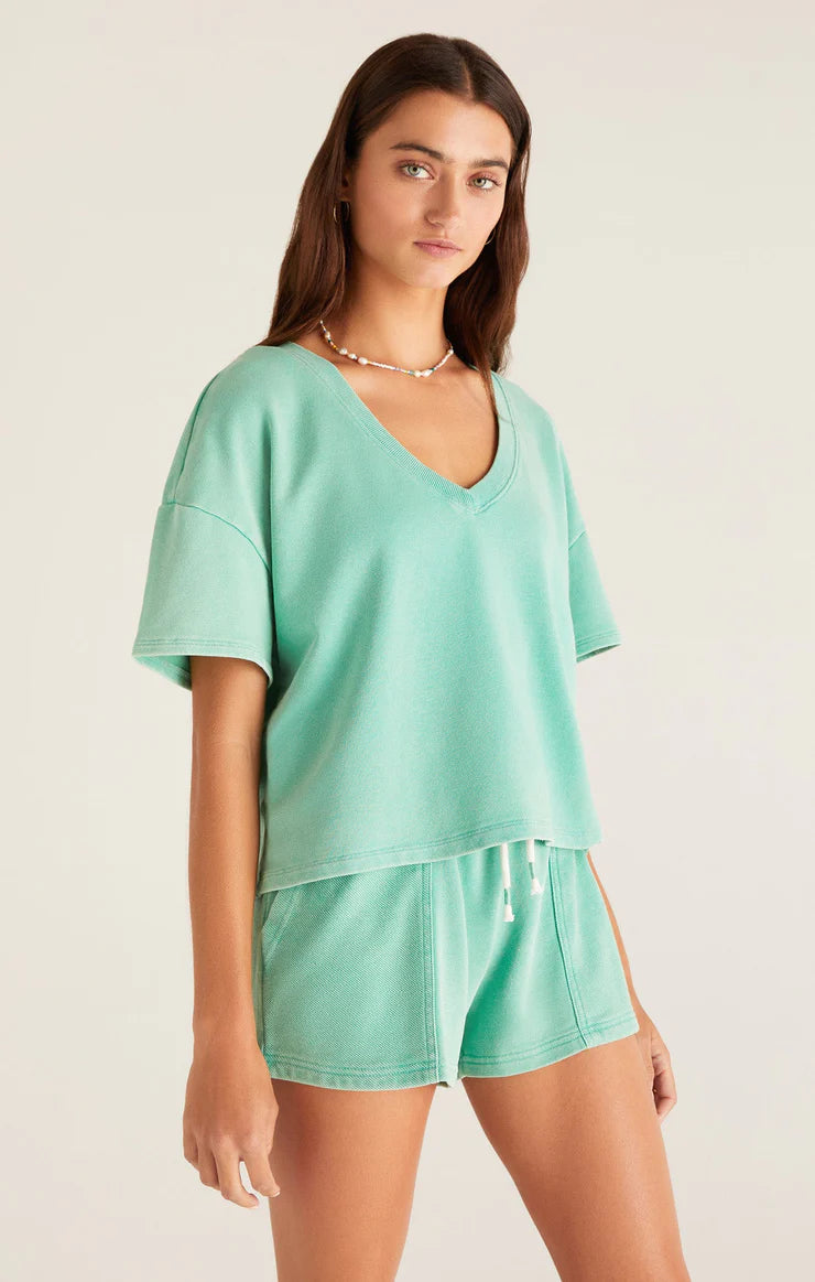 Vintage V-Neck Terry Tee