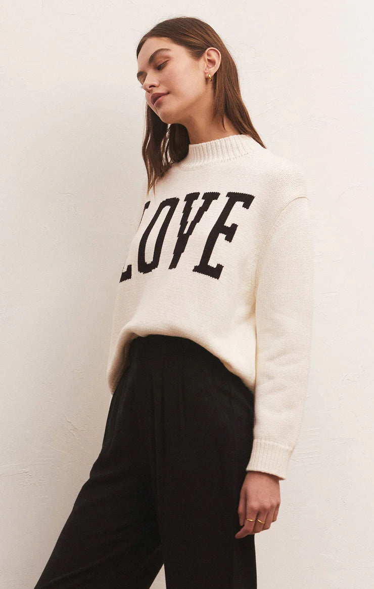 Love Intarsia Sweater