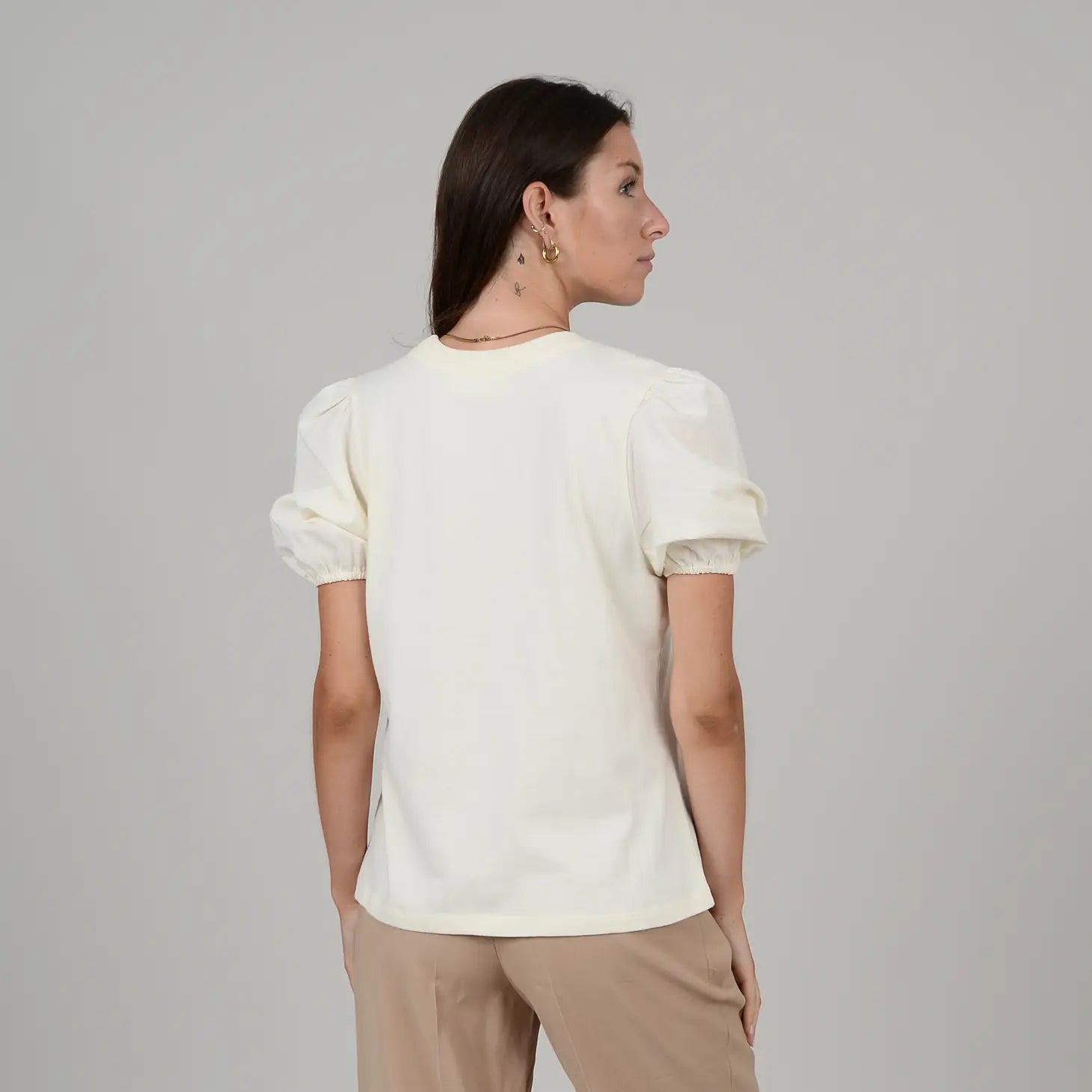 Tamara Jersey Poplin Top