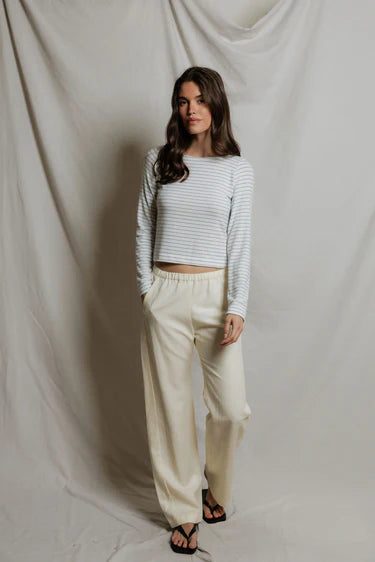 Ainsley Brushed Sweater Long Sleeve Top