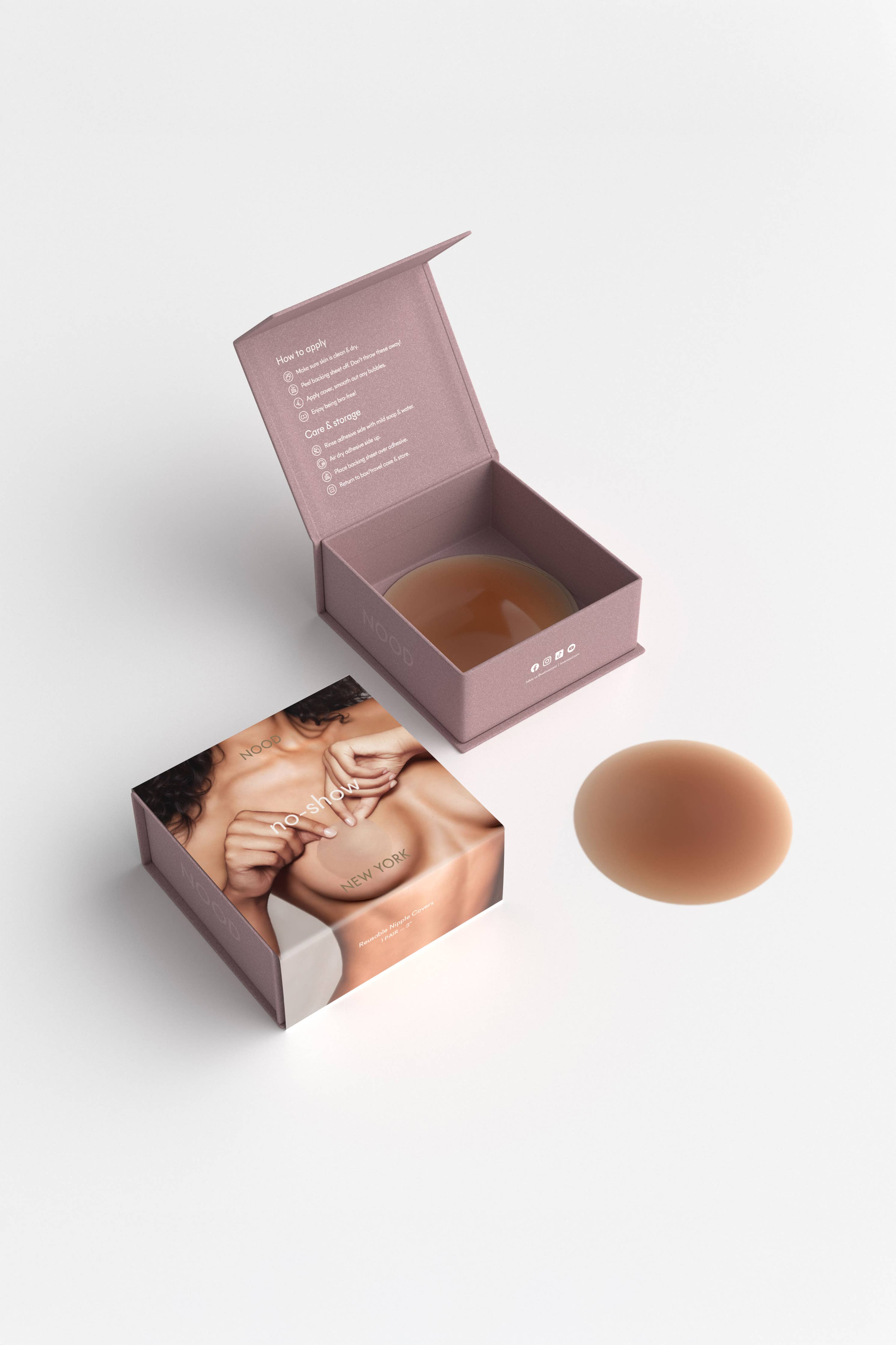 No-Show Reusable Nipple Covers 4 Inch