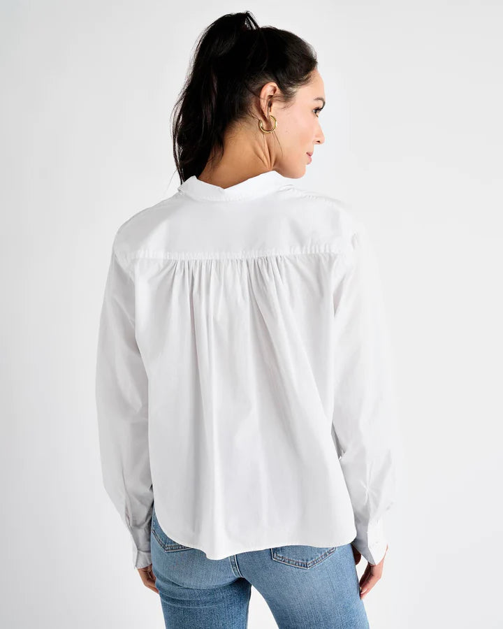 Cropped Poplin Button Down