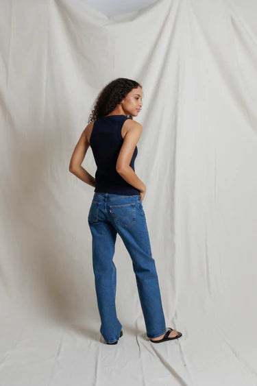 Daphne Heavy Rib High-Neck Tank