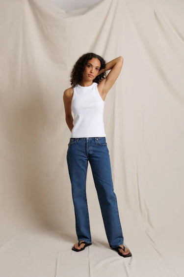 Daphne Heavy Rib High-Neck Tank