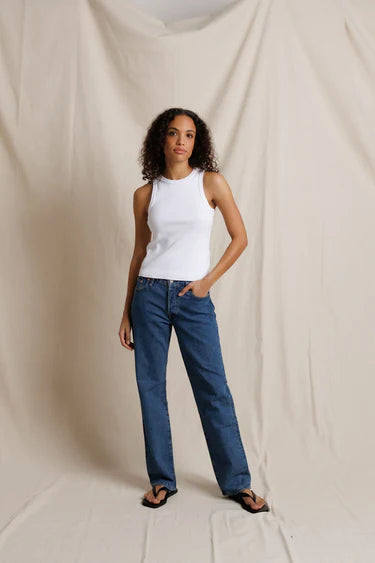 Daphne Heavy Rib High-Neck Tank